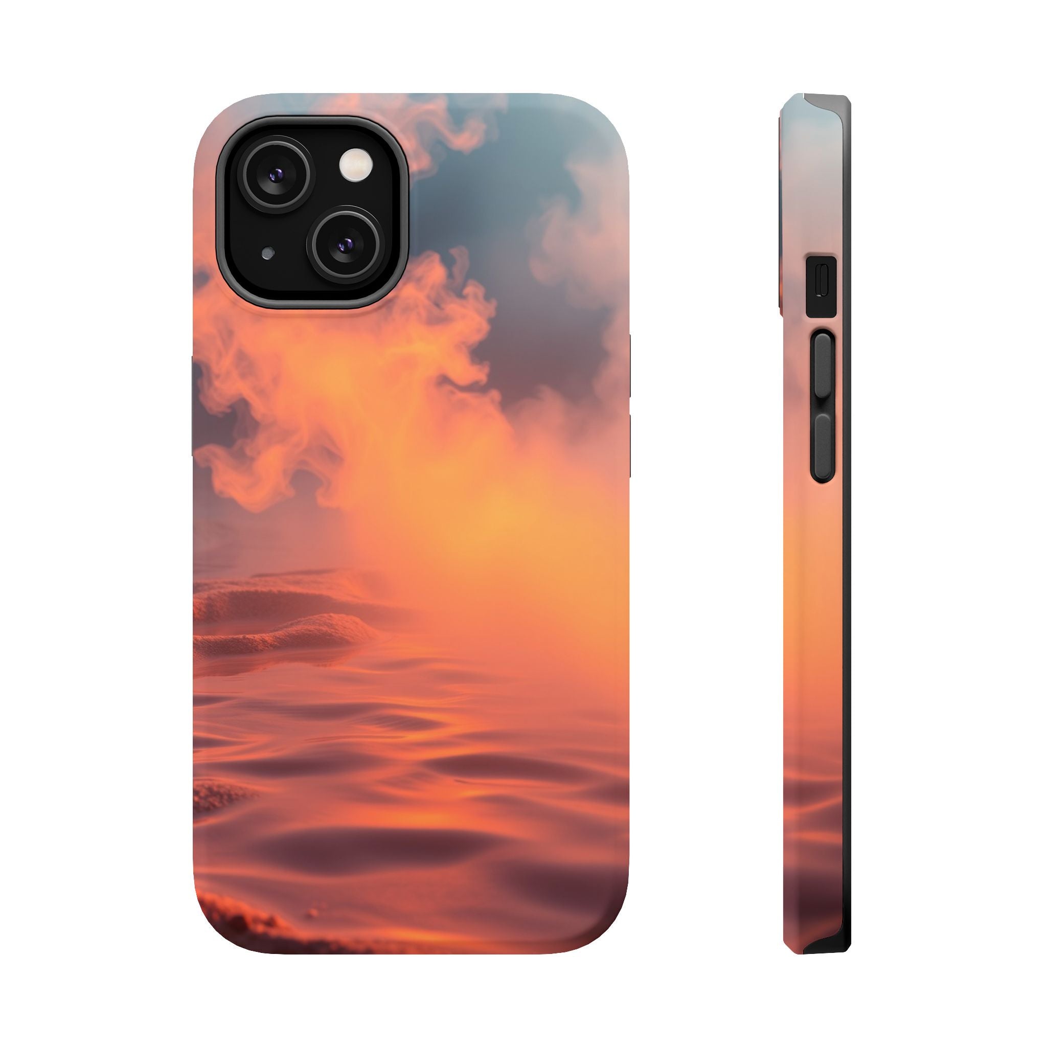iPhone Burnt Orange And Sand Hot Spring Steam Slim iPhone Everyday · iPhone Case