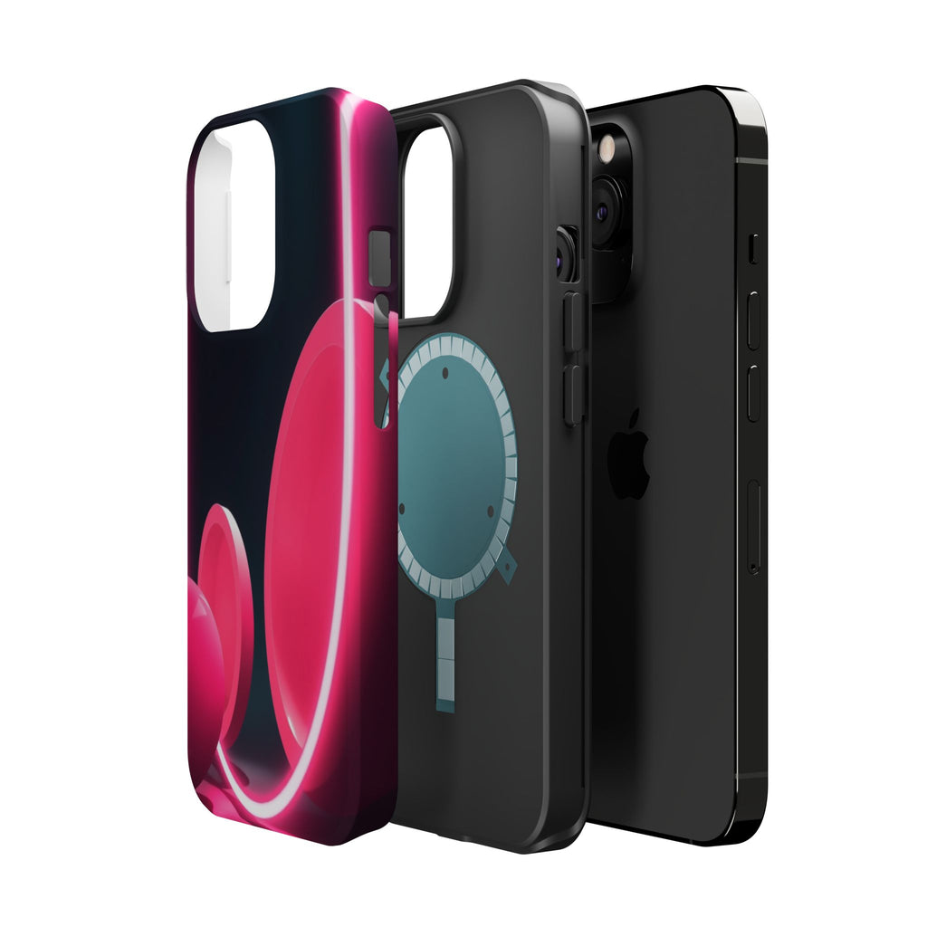 iPhone 1960s Mod Circles Neon Cyberpunk Slim Everyday Designer Case · iPhone Cas