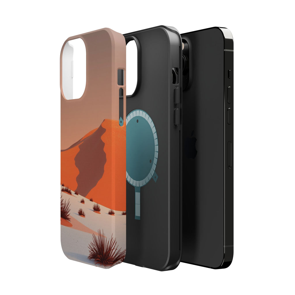 iPhone Burnt Orange And Sand Snow Field Slim Everyday iPhone Designer · iPhone C