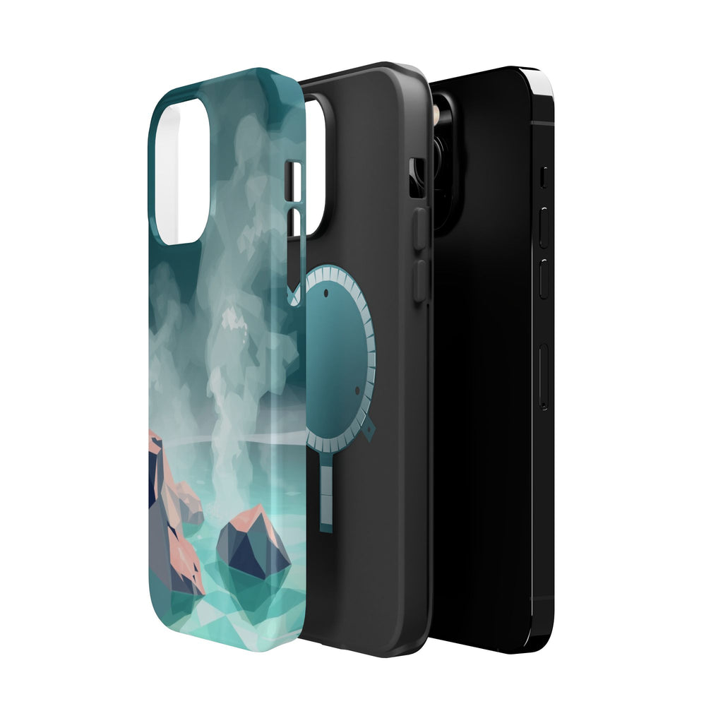 iPhone Mint And Blush Hot Spring Steam Slim Everyday iPhone 10 Designer · iPhone