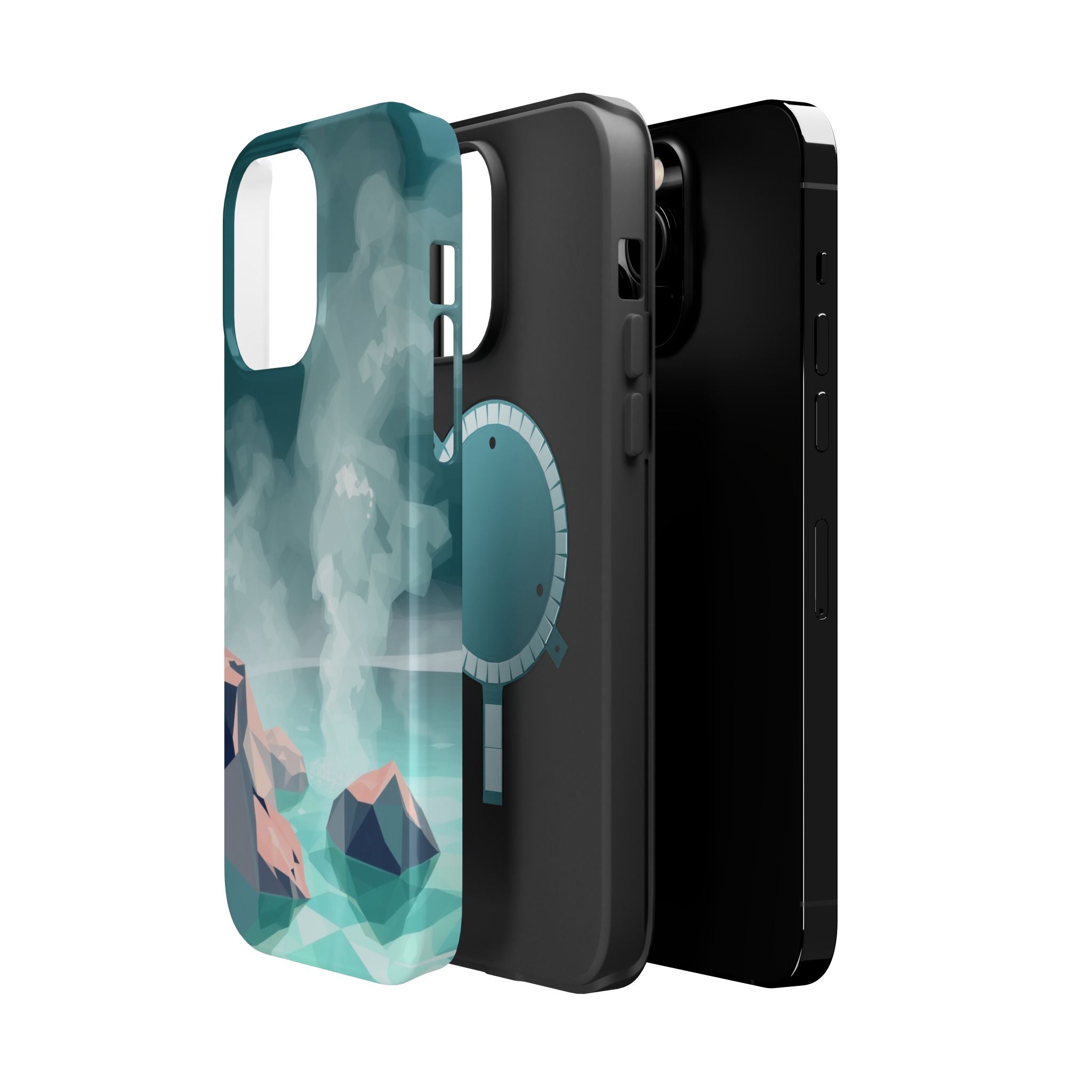 iPhone Mint And Blush Hot Spring Steam Slim Everyday iPhone 10 Designer · iPhone