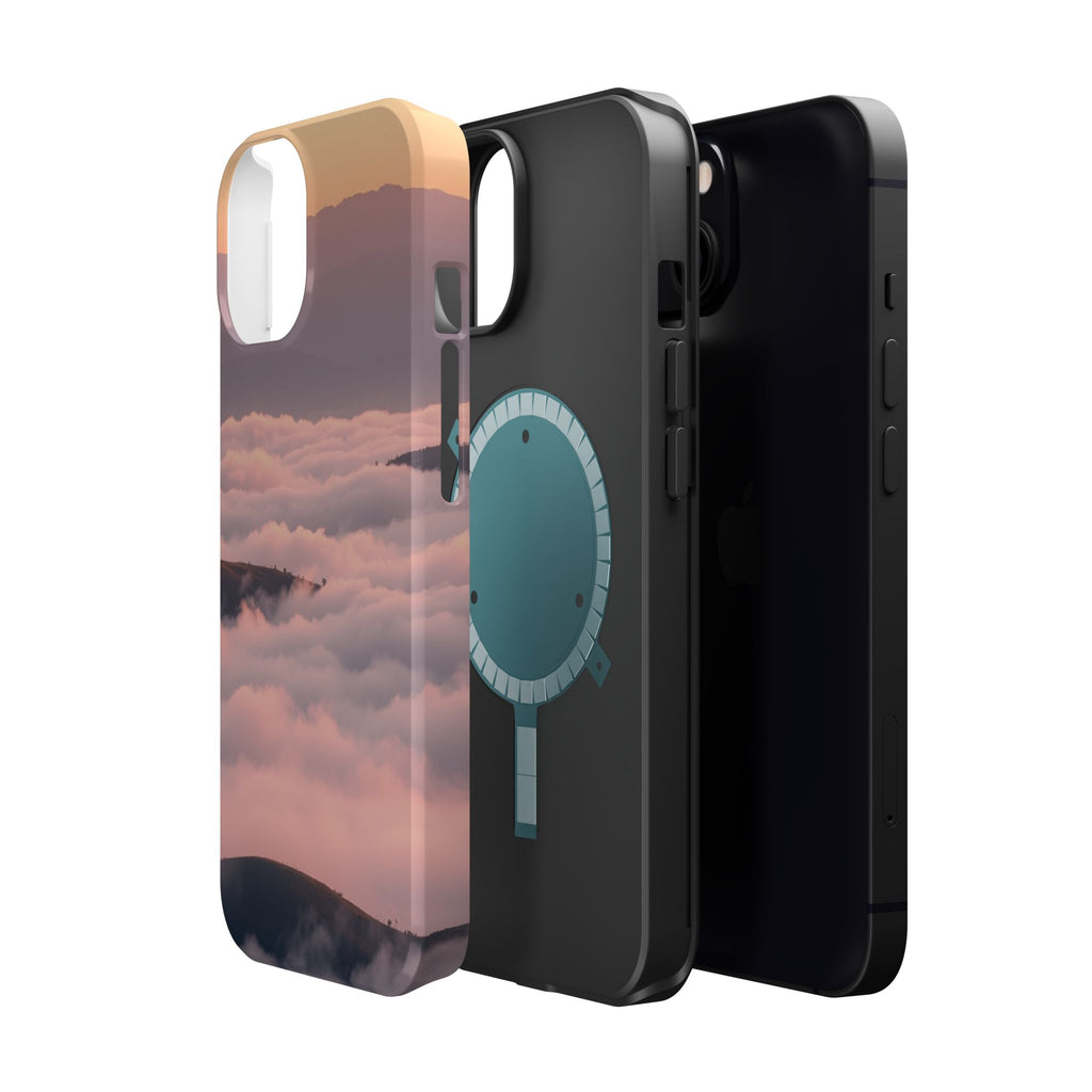 iPhone Fog Rolling Over Hills Grunge Distressed Soft iPhone Finish · iPhone Case