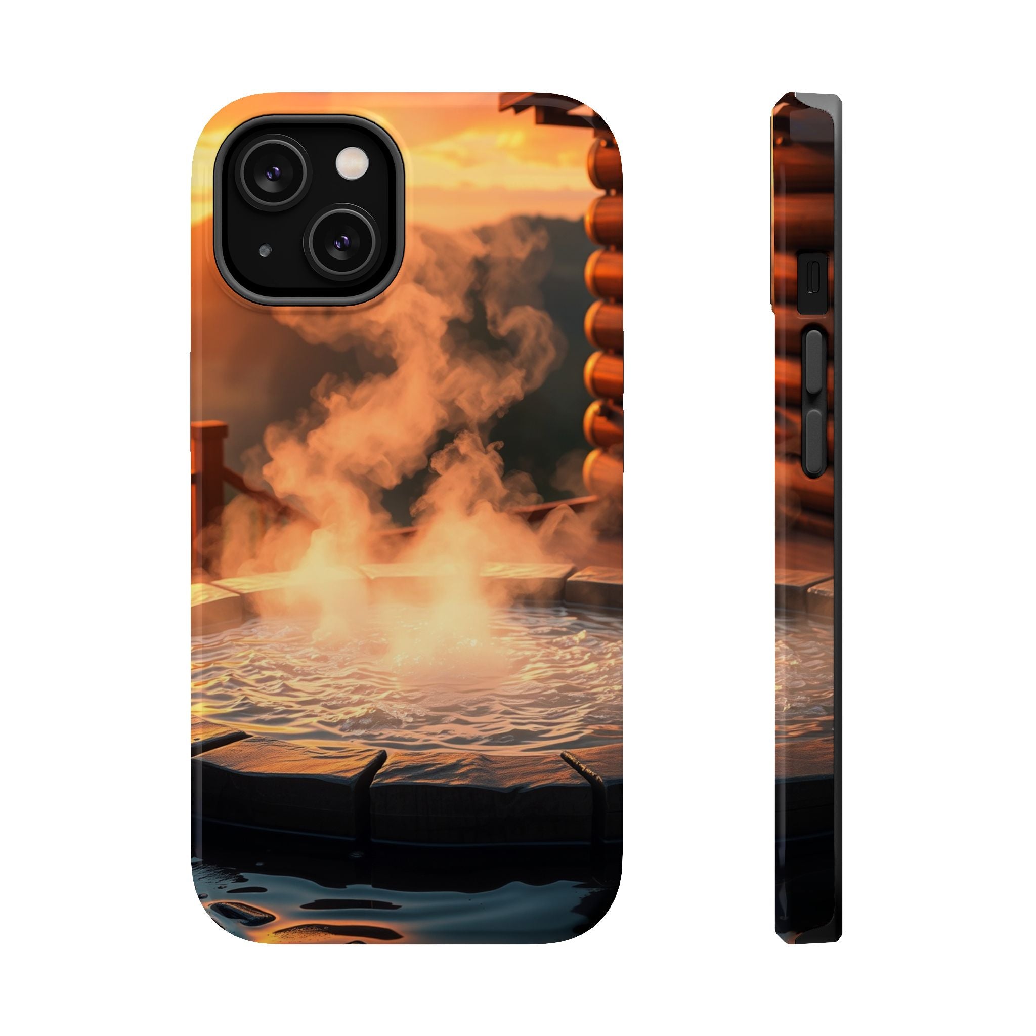 iPhone Hot Spring Steam Enchanted Art Slim Everyday Designer Case · iPhone Case