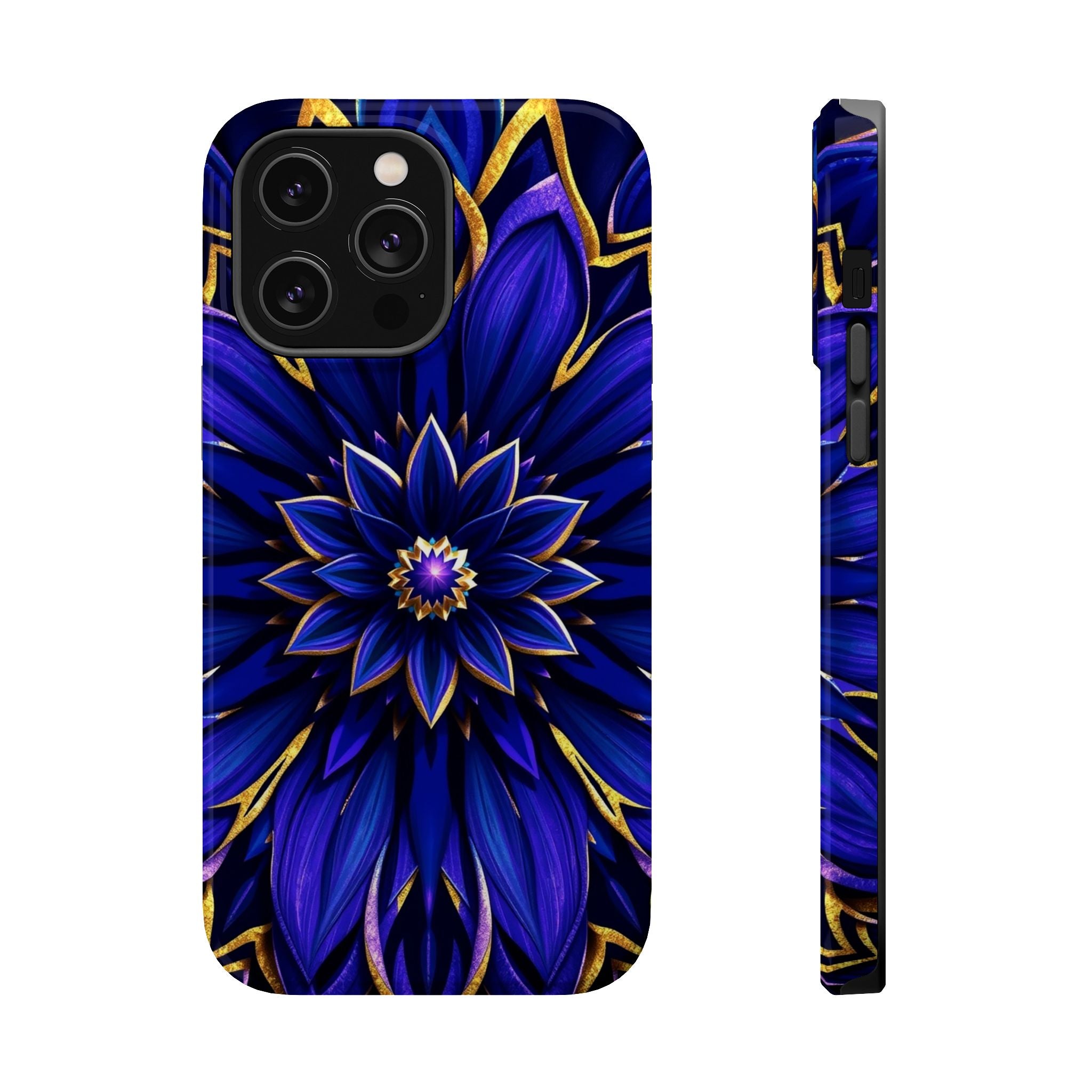 iPhone Floral Mandala Electric Art 14 Slim Everyday Designer Case · iPhone Case