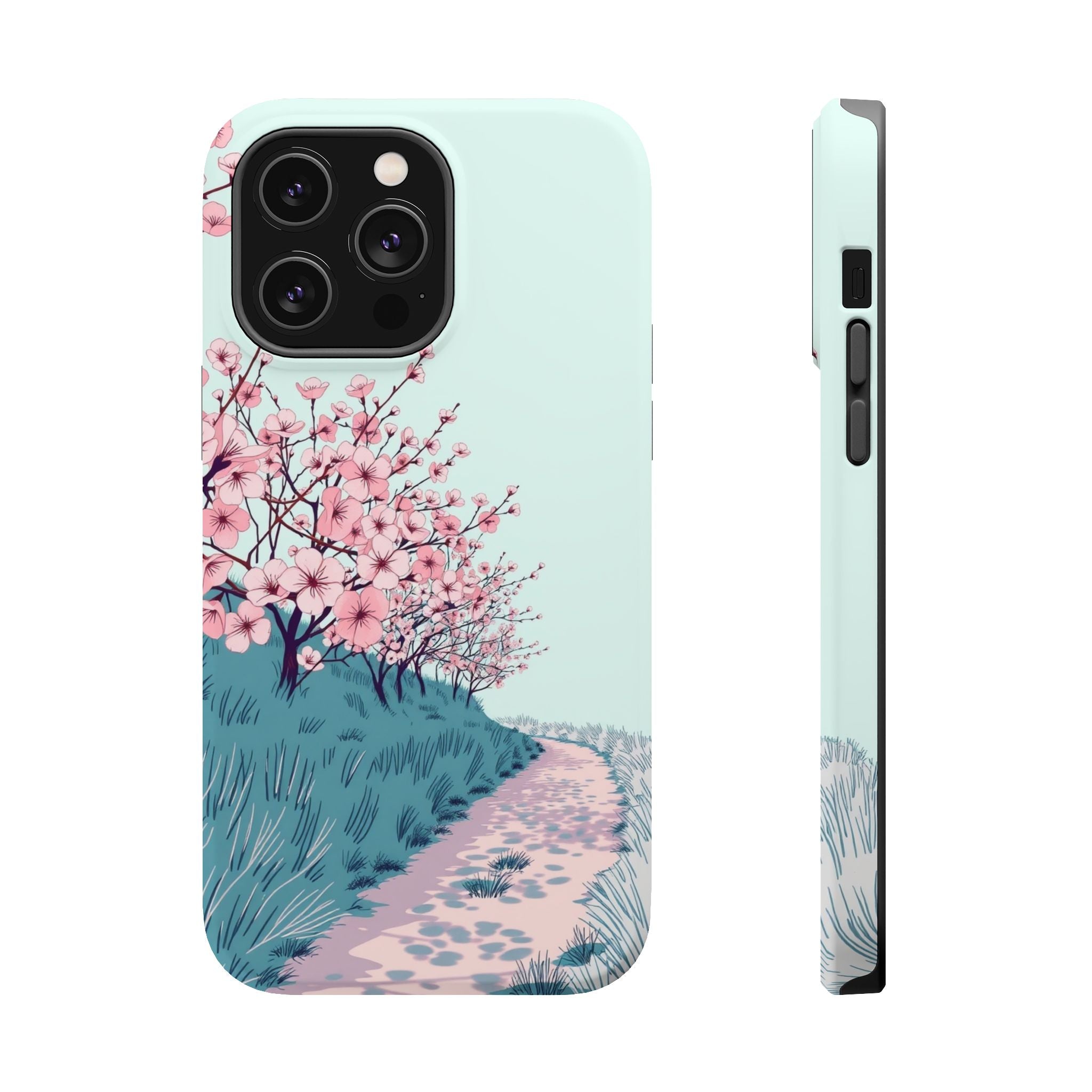 iPhone Radiant Blossom Trail Design Slim Everyday Designer Case · iPhone Case