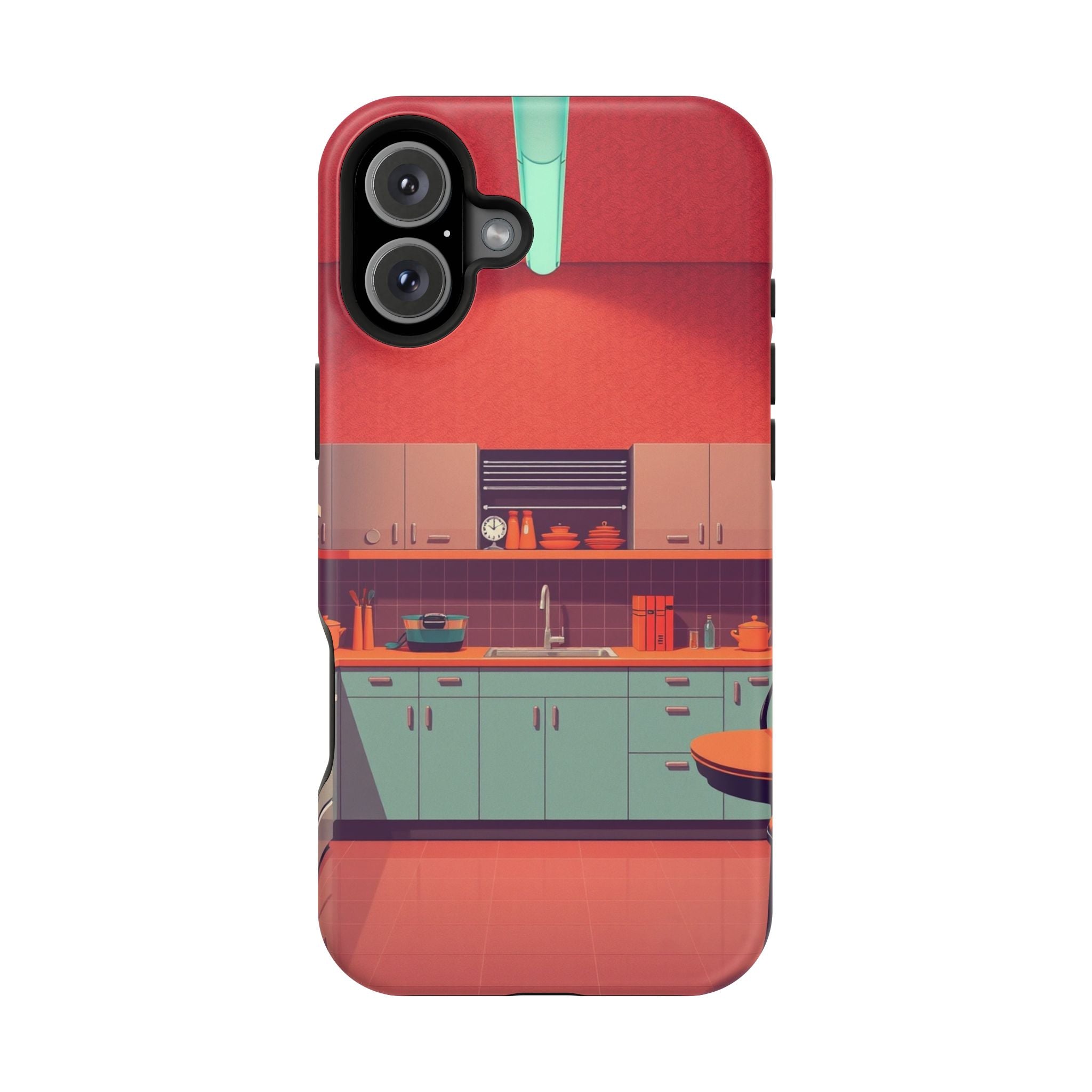 iPhone Earthy 1950s Kitchen Design Bold Modern Everyday Snap Case · iPhone Case