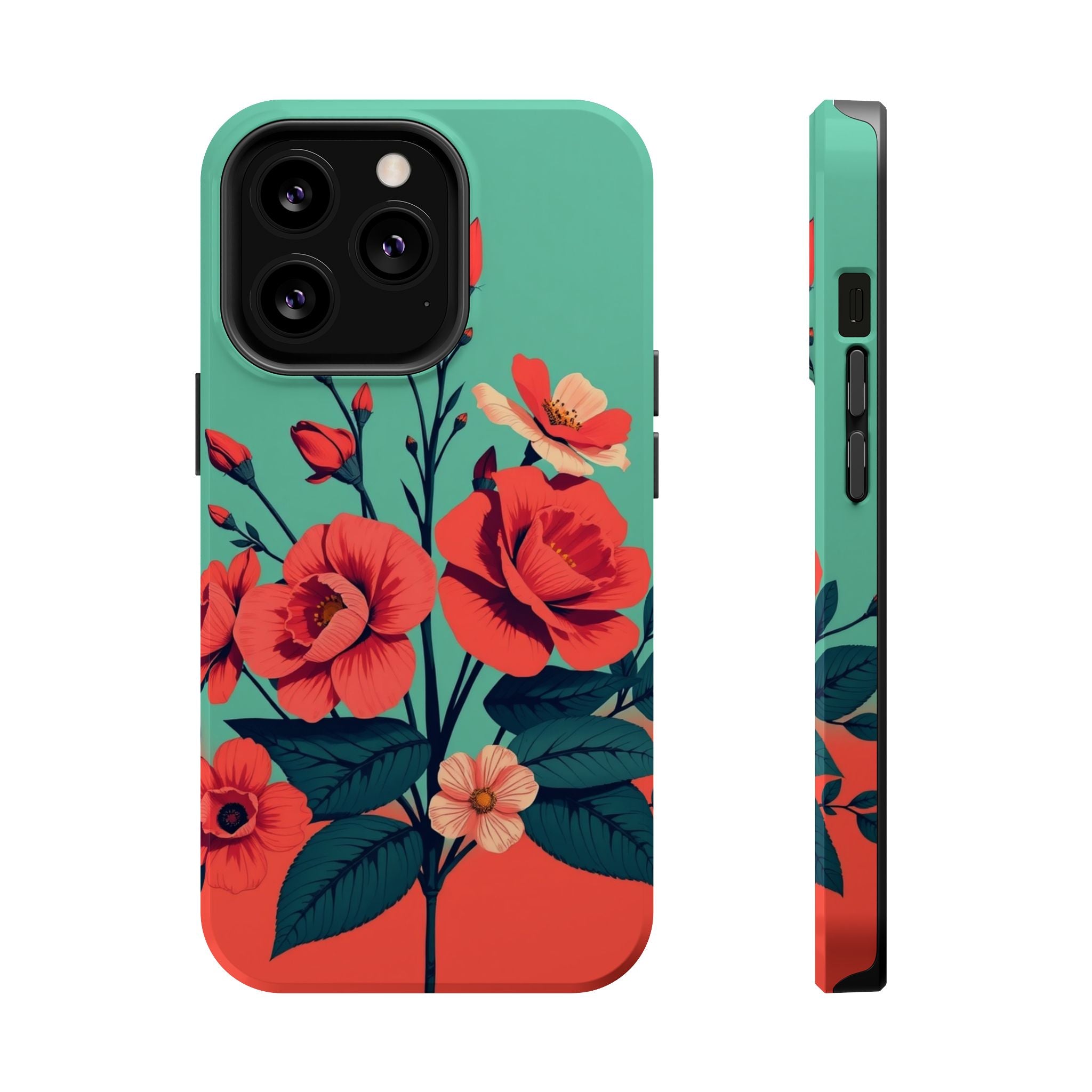 iPhone Pin-up Floral Cinematic Art Bold Modern Everyday Snap Case · iPhone Case