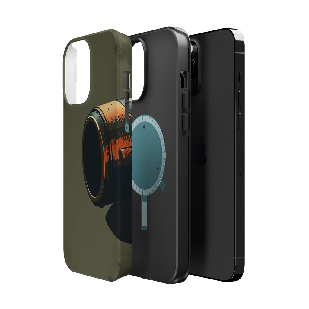 iPhone Charcoal And Copper Vintage Postcard Slim Everyday Designer Case · iPhone