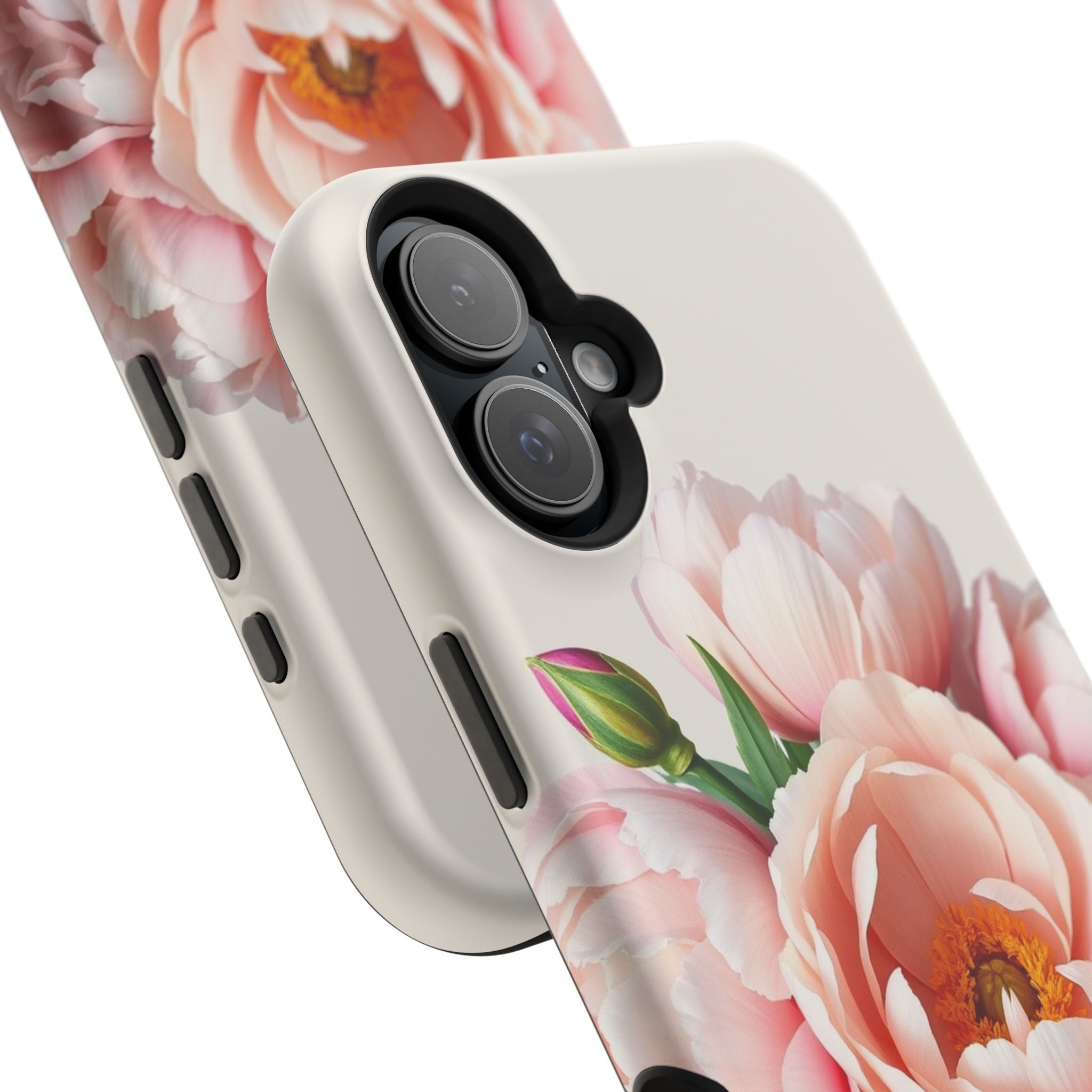 iPhone Serene Peony Bouquet Design Bold Modern Everyday Snap Case · iPhone Case