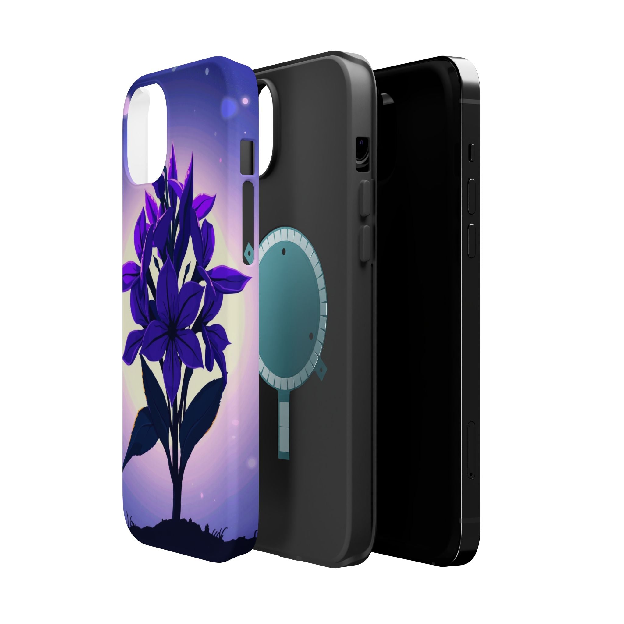 iPhone Floral Crown Mystic Art 13 Bold Modern Everyday Snap Case · iPhone Case