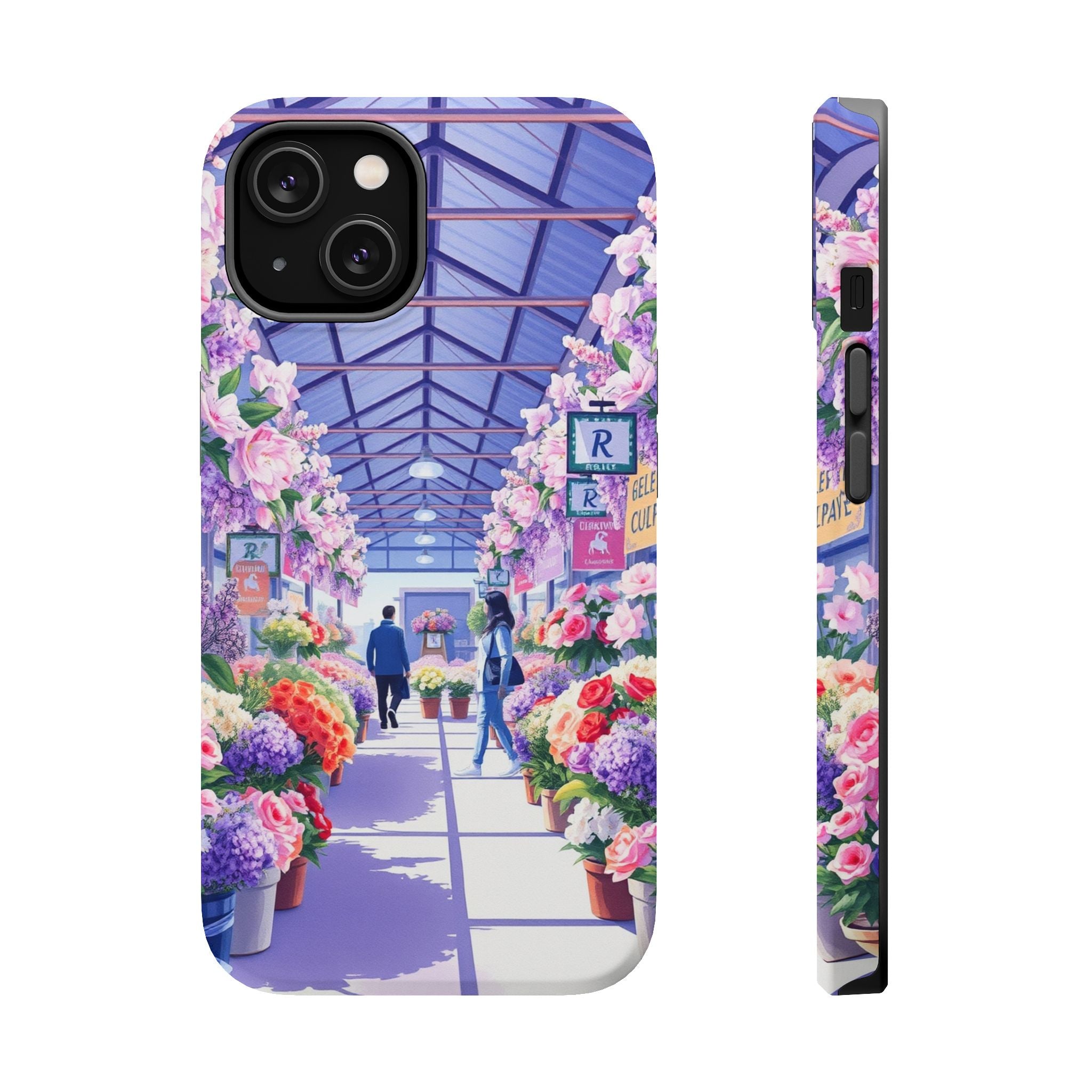 iPhone Flower Market Cinematic Art Clean Minimal Snap Cas Slim Snap Case · iPhon