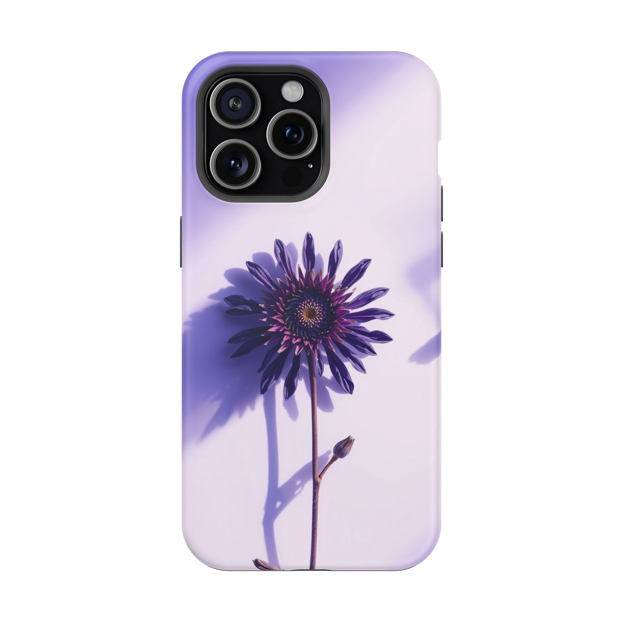 iPhone Indigo And Violet Dried Flower Flat Lay Soft iPhone Finish · iPhone Case