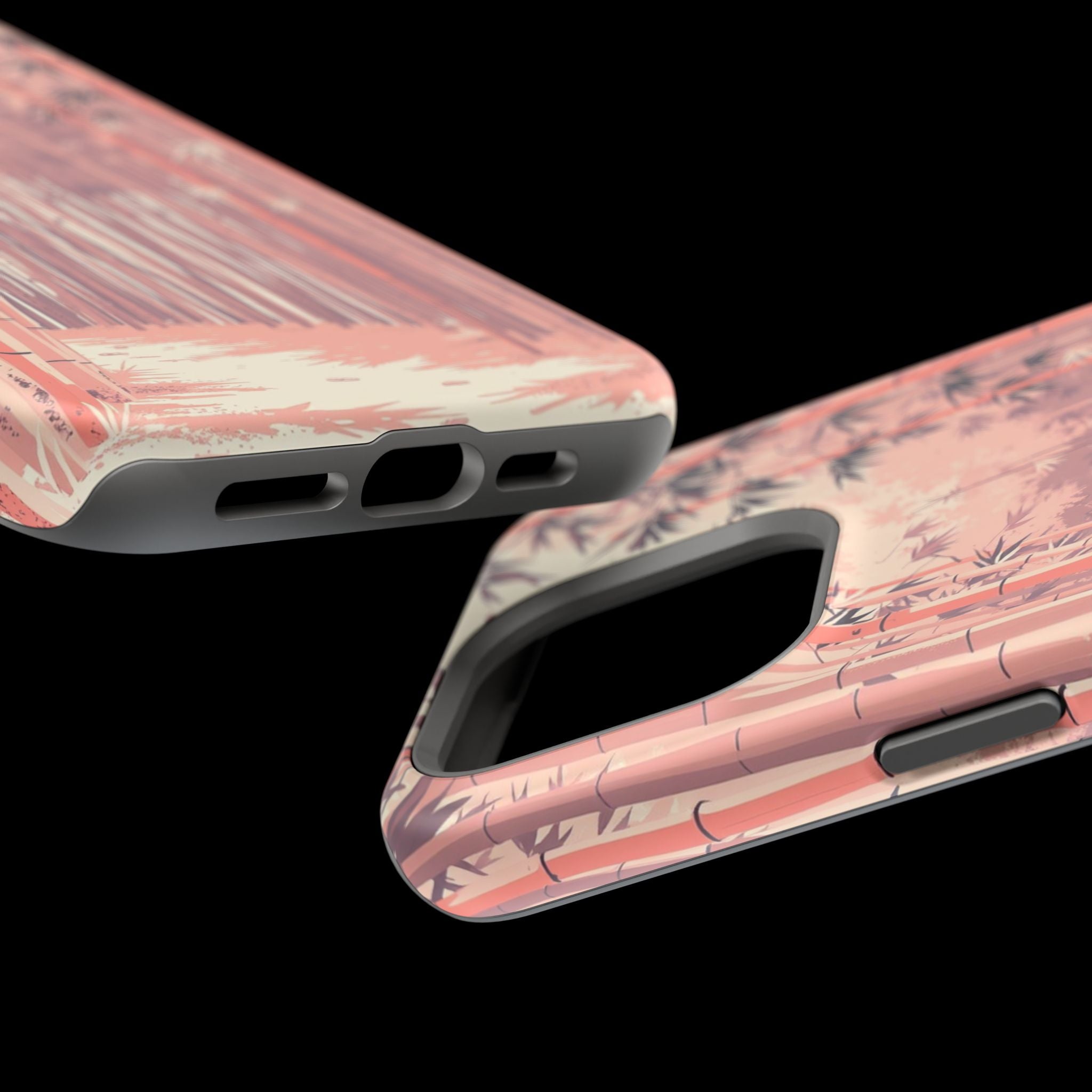 iPhone Rose Pink And Cream Bamboo Grove Slim Everyday iPhone 19 · iPhone Case