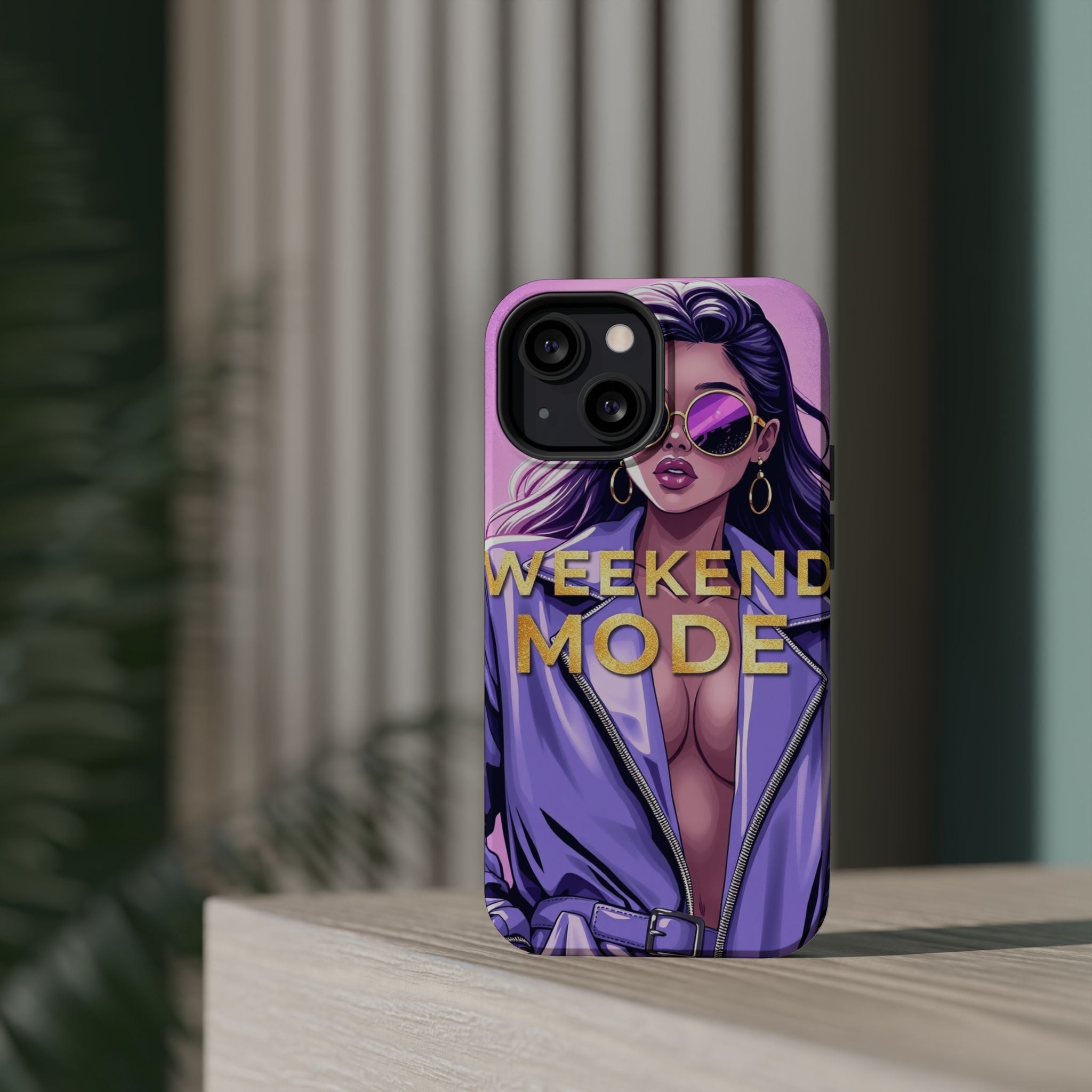 iPhone Lavender And Pearl Weekend Mode On Slim Everyday Designer Case · iPhone C