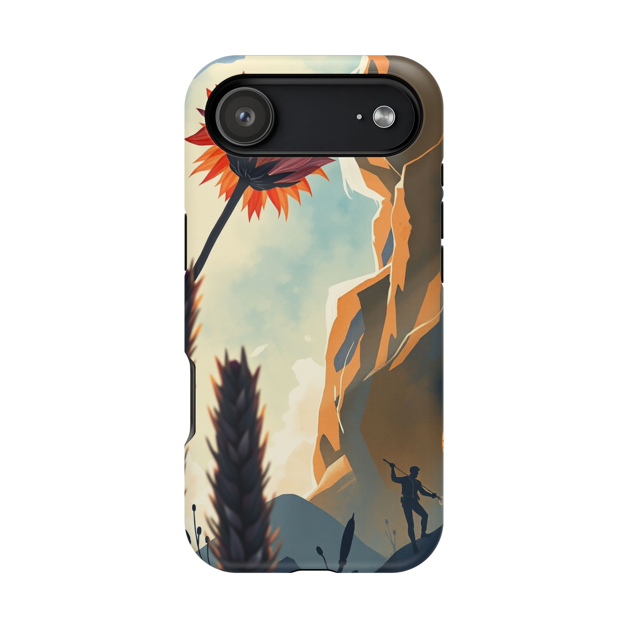 iPhone Bud Burst Vibrant Watercolor Artistic Everyday Cas Slim Snap Case · iPhon