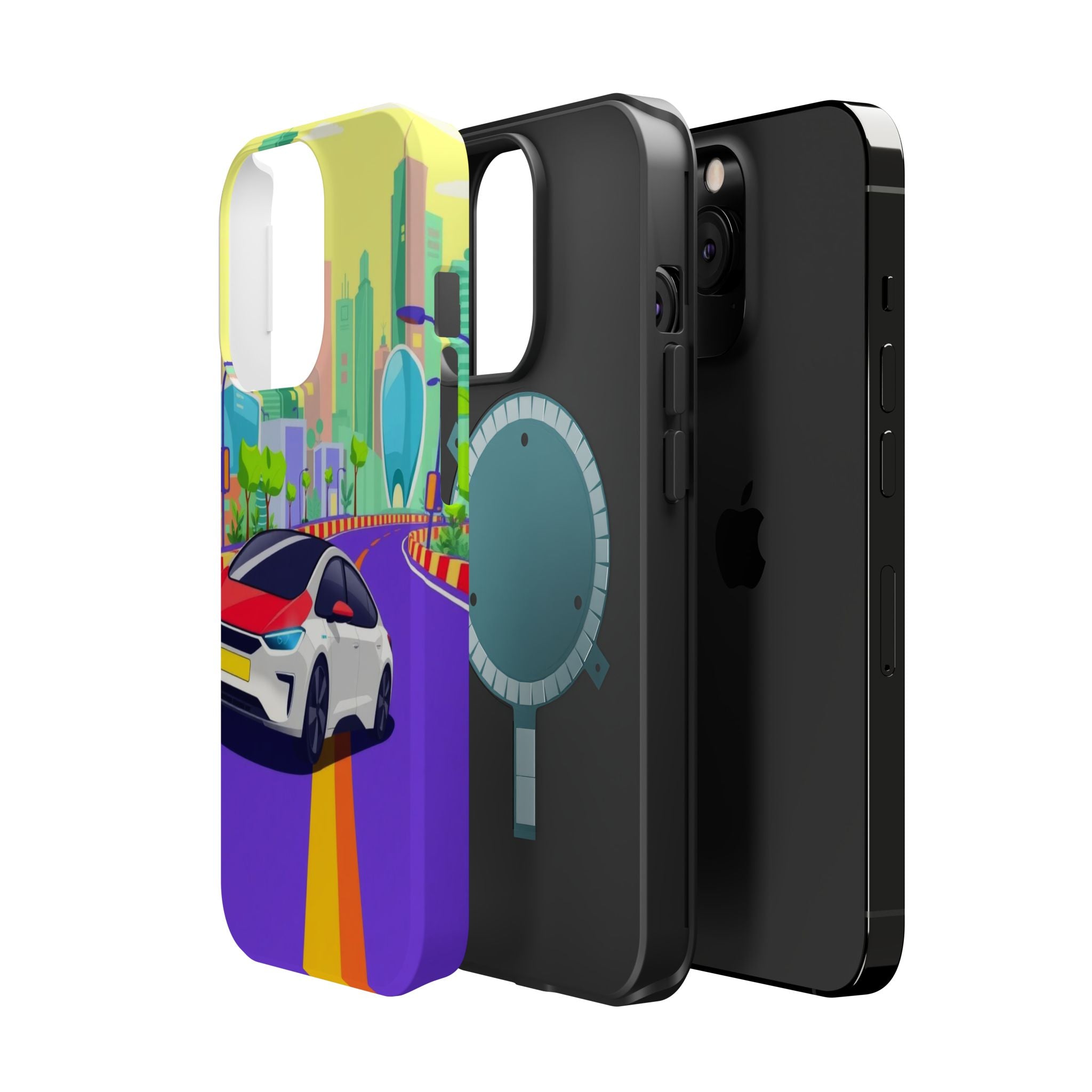 iPhone Electric Car Future Kids Fun Phone Case Gift Slim Snap Case · iPhone Case