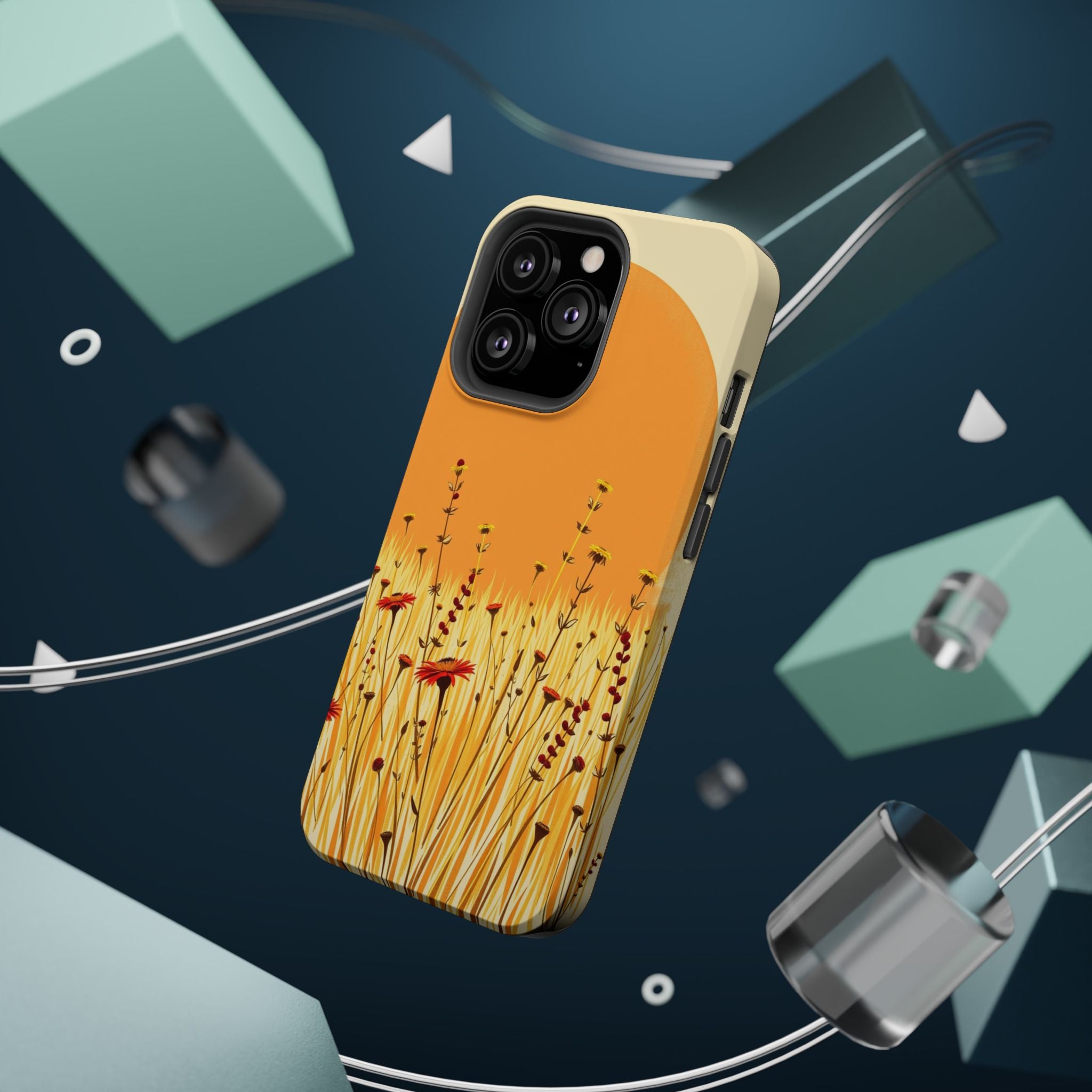 iPhone Wildflower Field Electric Art Slim Everyday Designer Case · iPhone Case