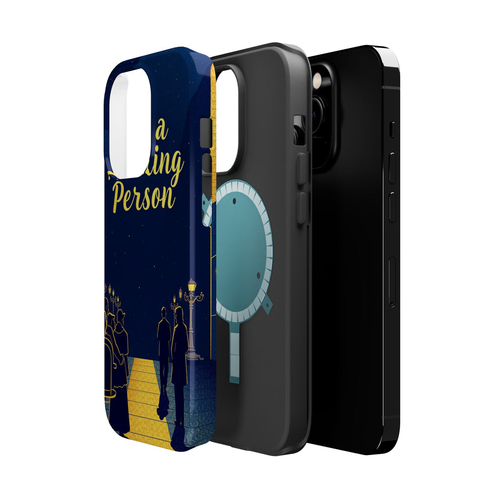 iPhone Midnight Blue And Silver Not a Morning Person Slim Snap Case · iPhone Cas