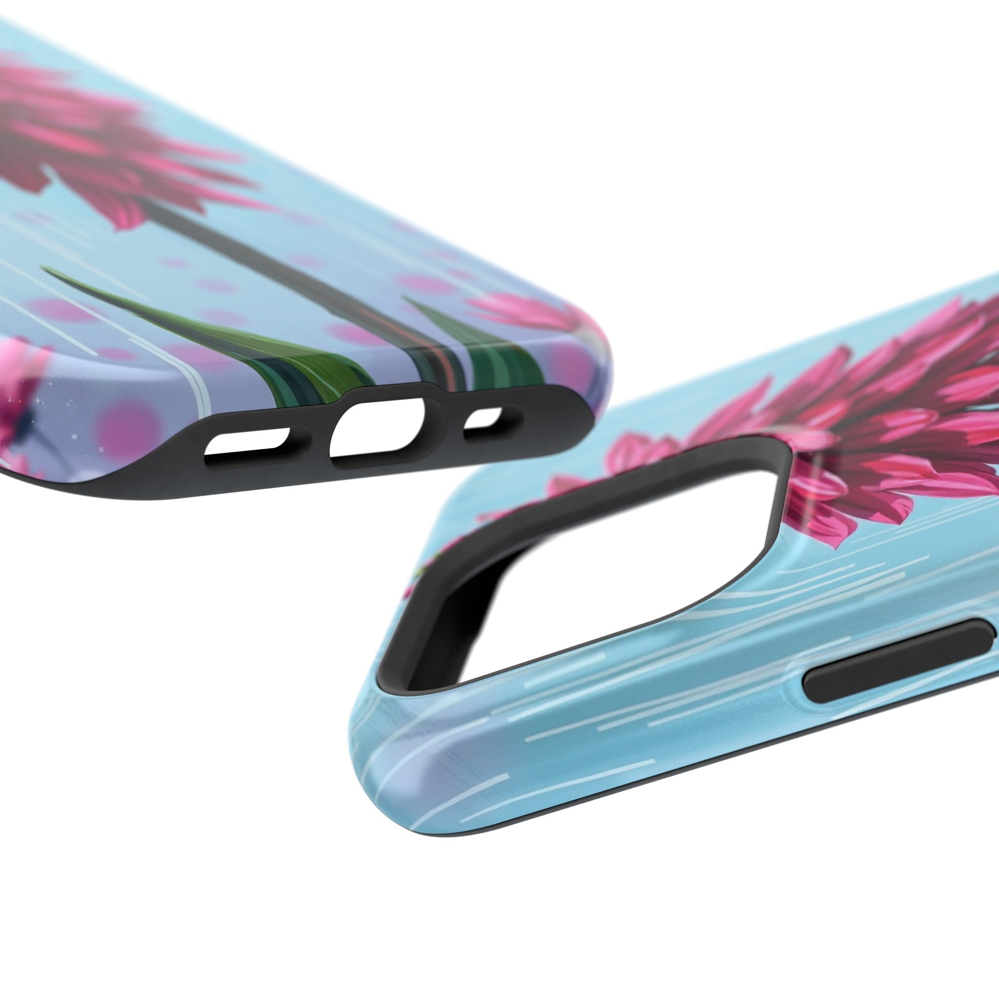 iPhone Cyan And Magenta Spring Shower Bloom Slim iPhone Everyday · iPhone Case