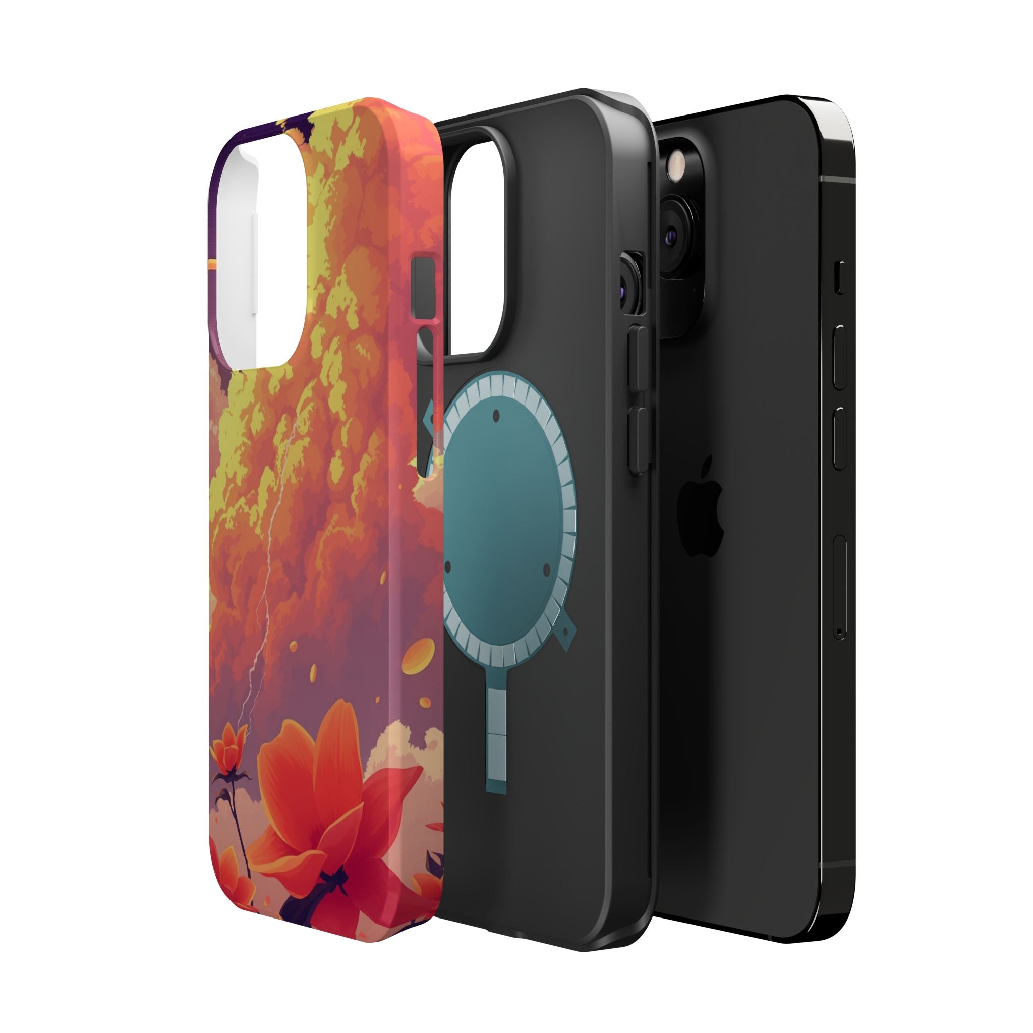 iPhone Sunset Amber And Peach Petal Storm Slim iPhone Everyday Designer · iPhone