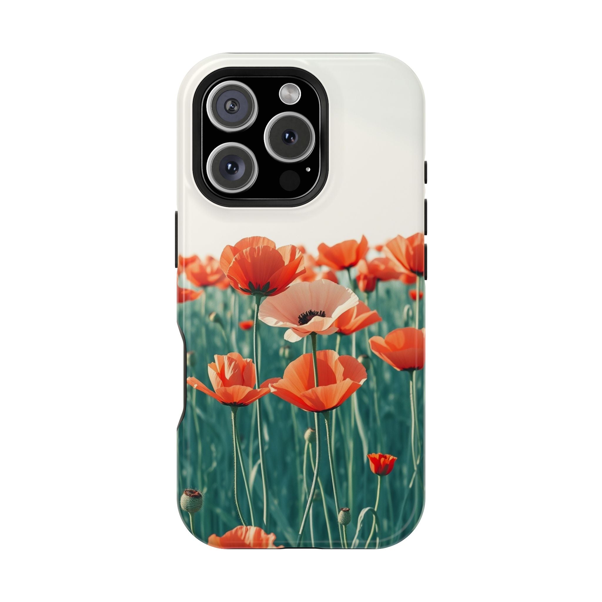 iPhone Mint And Blush Poppy Field 10 Slim Everyday Designer Case · iPhone Case
