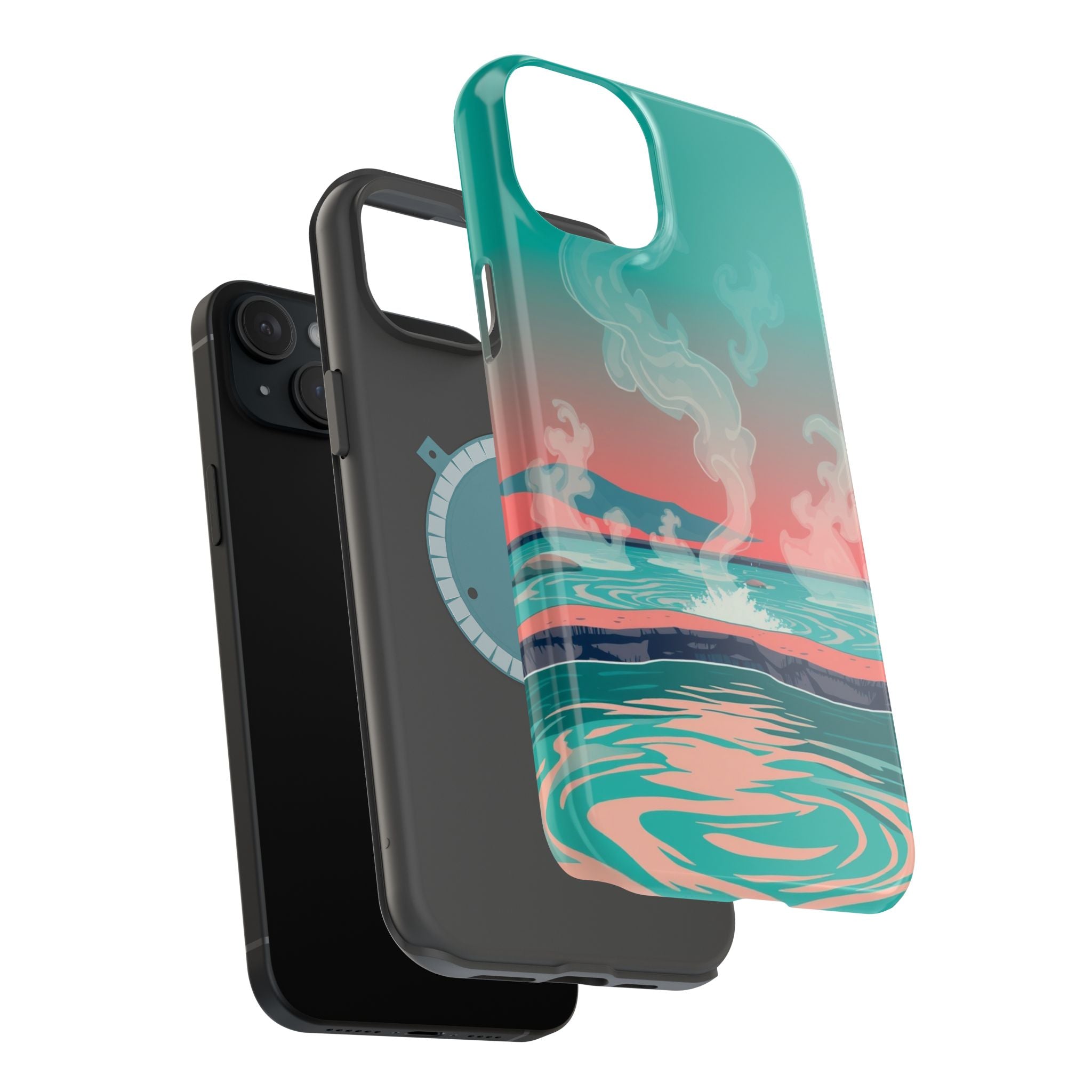 iPhone Hot Spring Steam Pop Art Bold Slim Everyday Designer Case · iPhone Case