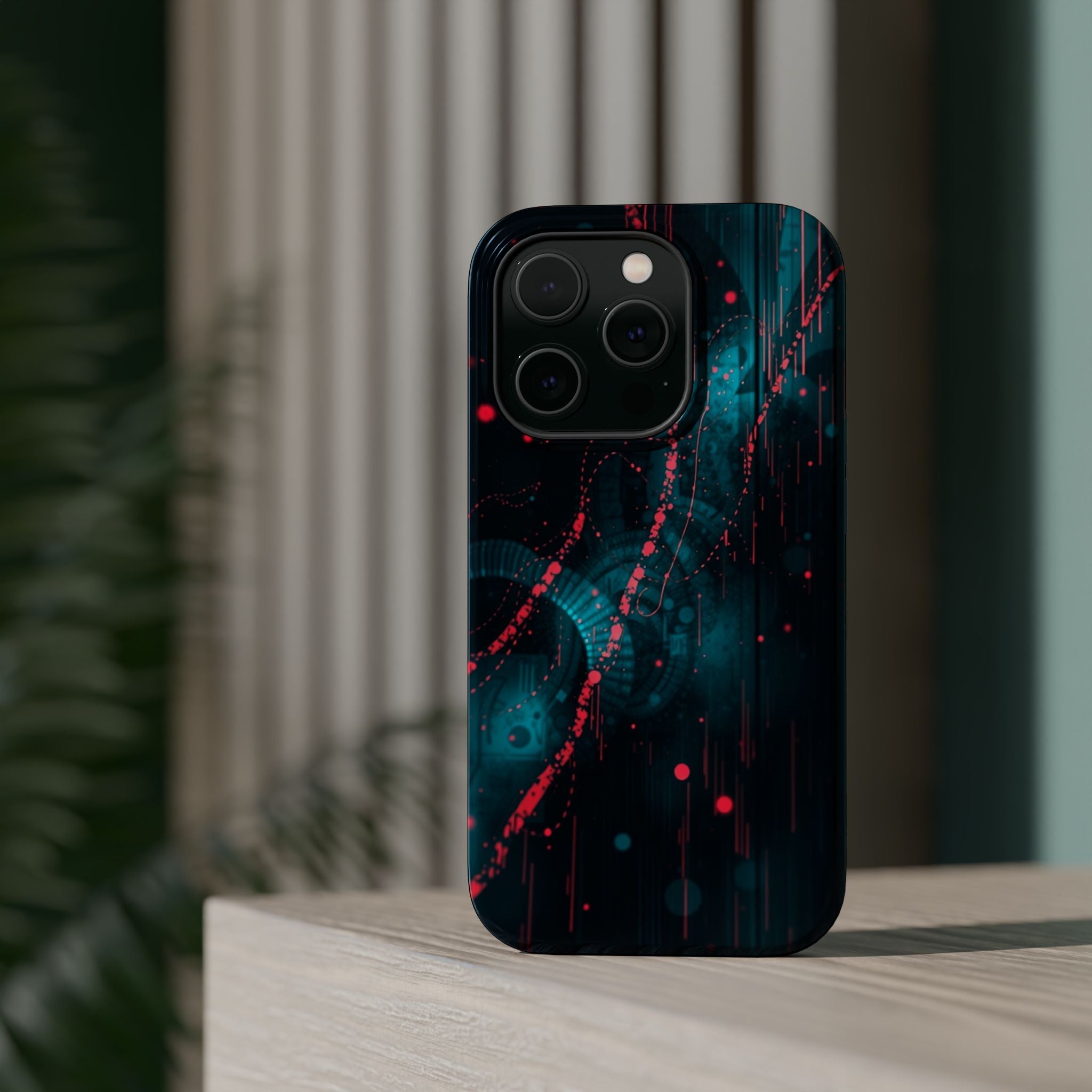 iPhone Digital Noise Cinematic Art Bold Modern Everyday Snap Case · iPhone Case