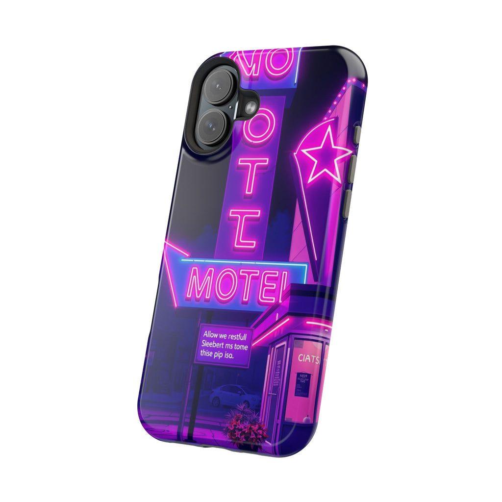 iPhone Neon Sign Motel Enchanted Art Slim Everyday Designer Case · iPhone Case