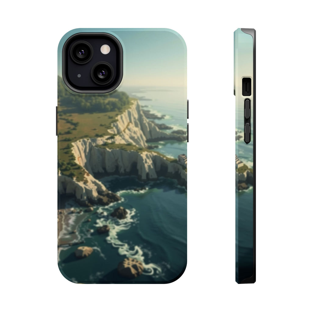iPhone Shoreline Aerial Mystic Art Bold Modern Everyday Snap Case · iPhone Case