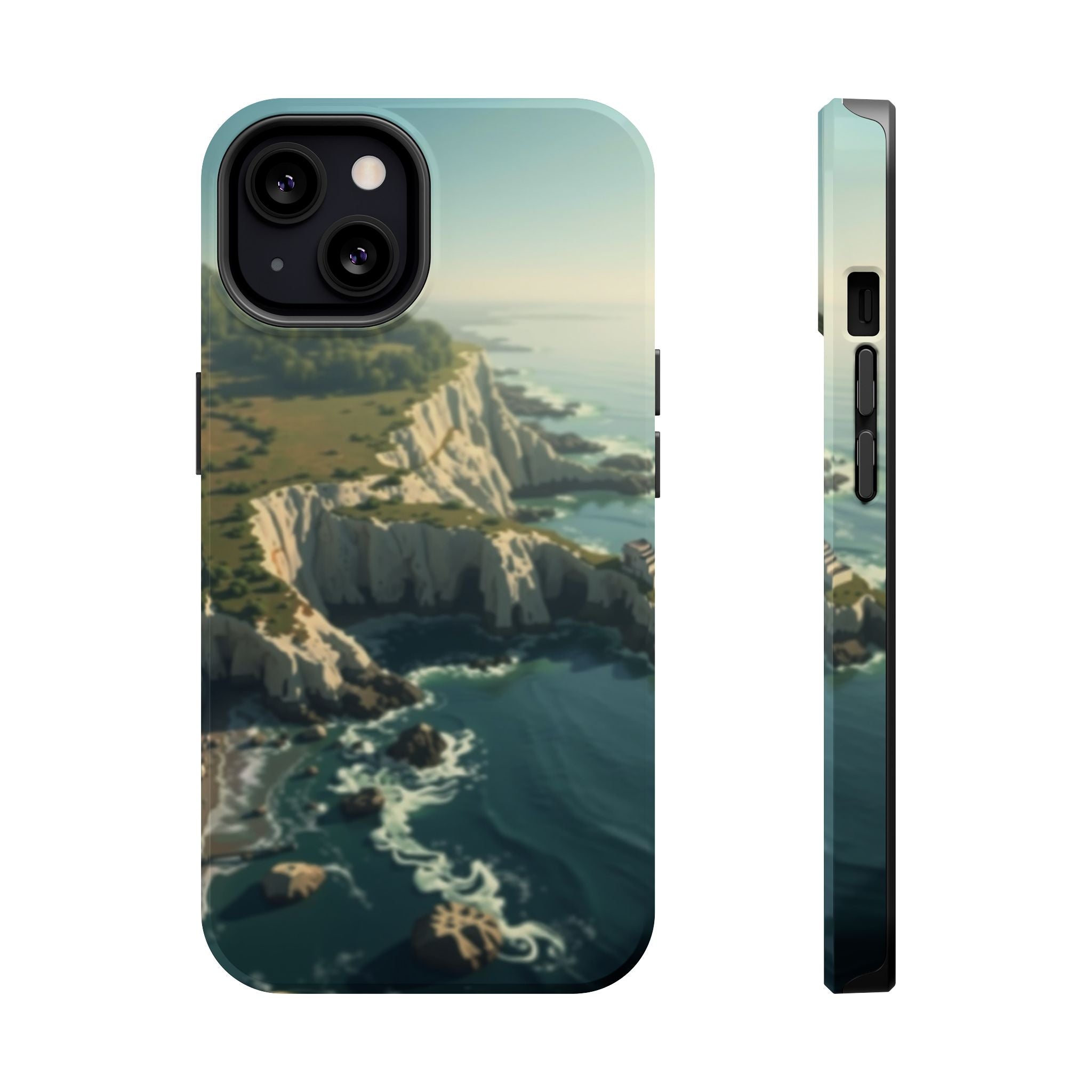 iPhone Shoreline Aerial Mystic Art Bold Modern Everyday Snap Case · iPhone Case