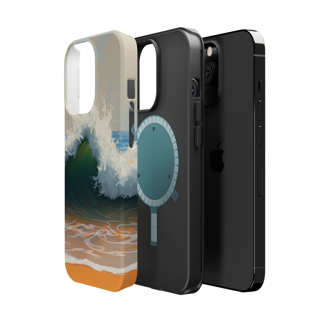 iPhone Radiant Ocean Wave Crash Design Slim Everyday Designer Case · iPhone Case