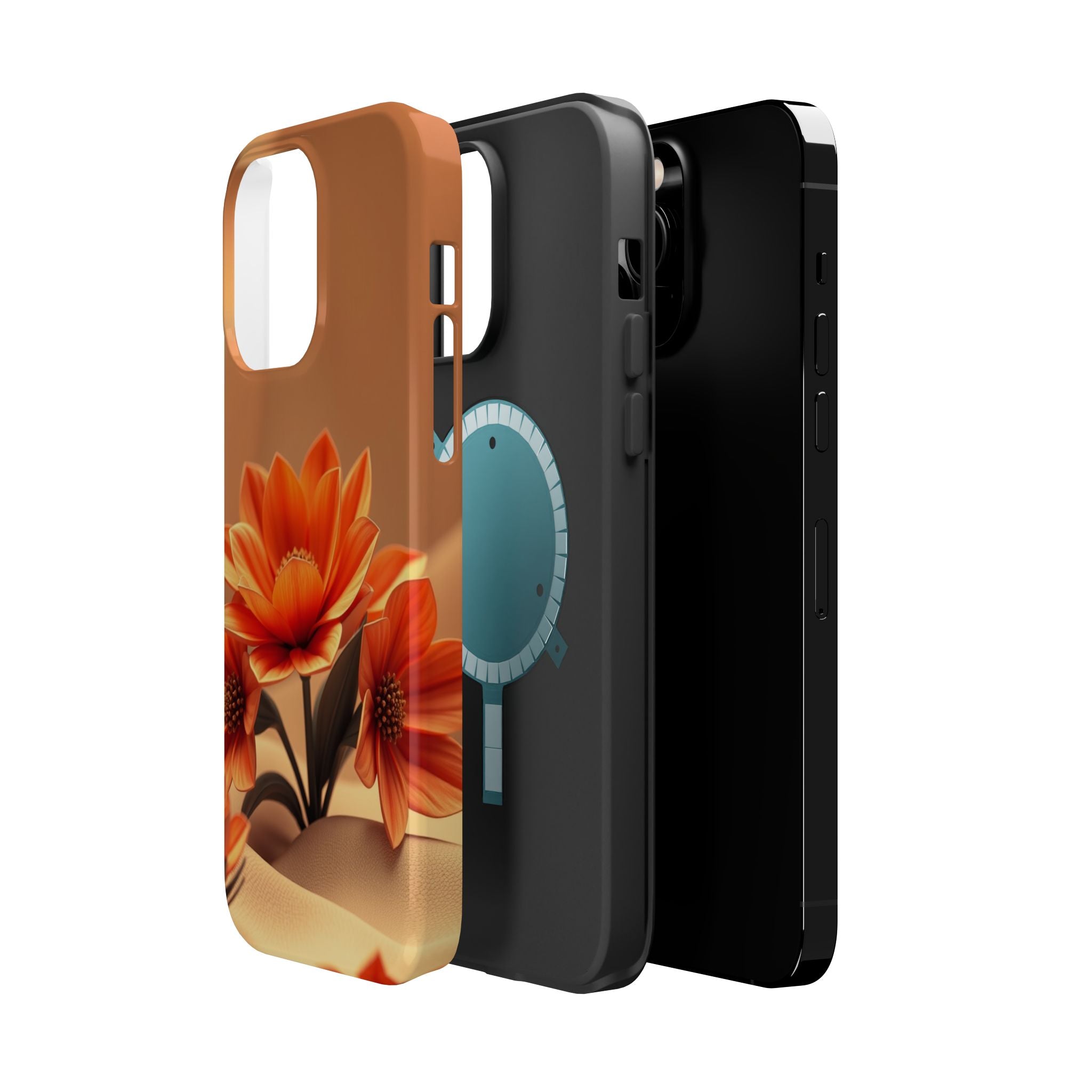 iPhone Floral Geometric 3D Digital Bold Modern Everyday Snap Case · iPhone Case