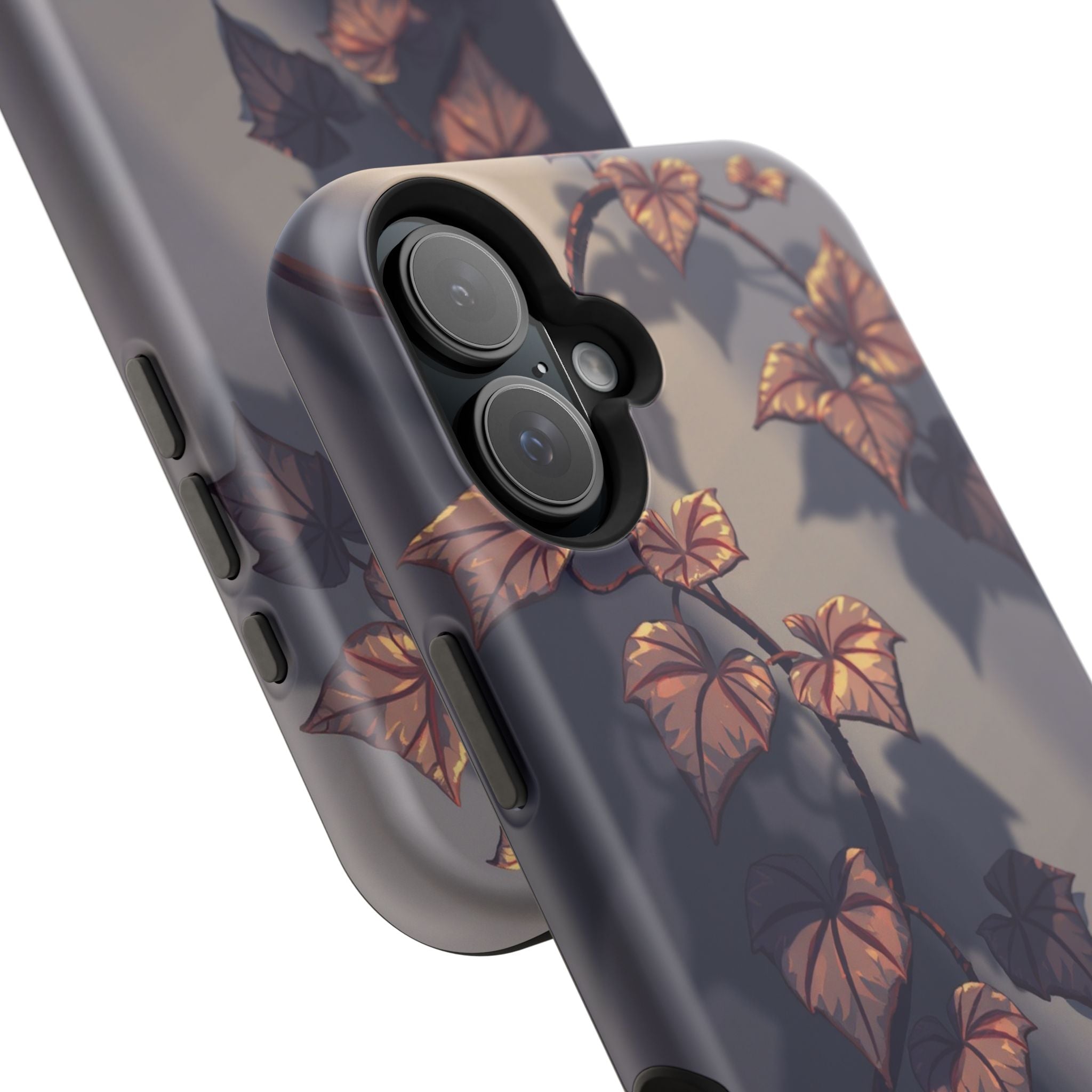 iPhone Charcoal And Copper Art Nouveau Vine Soft iPhone 13 Finish · iPhone Case