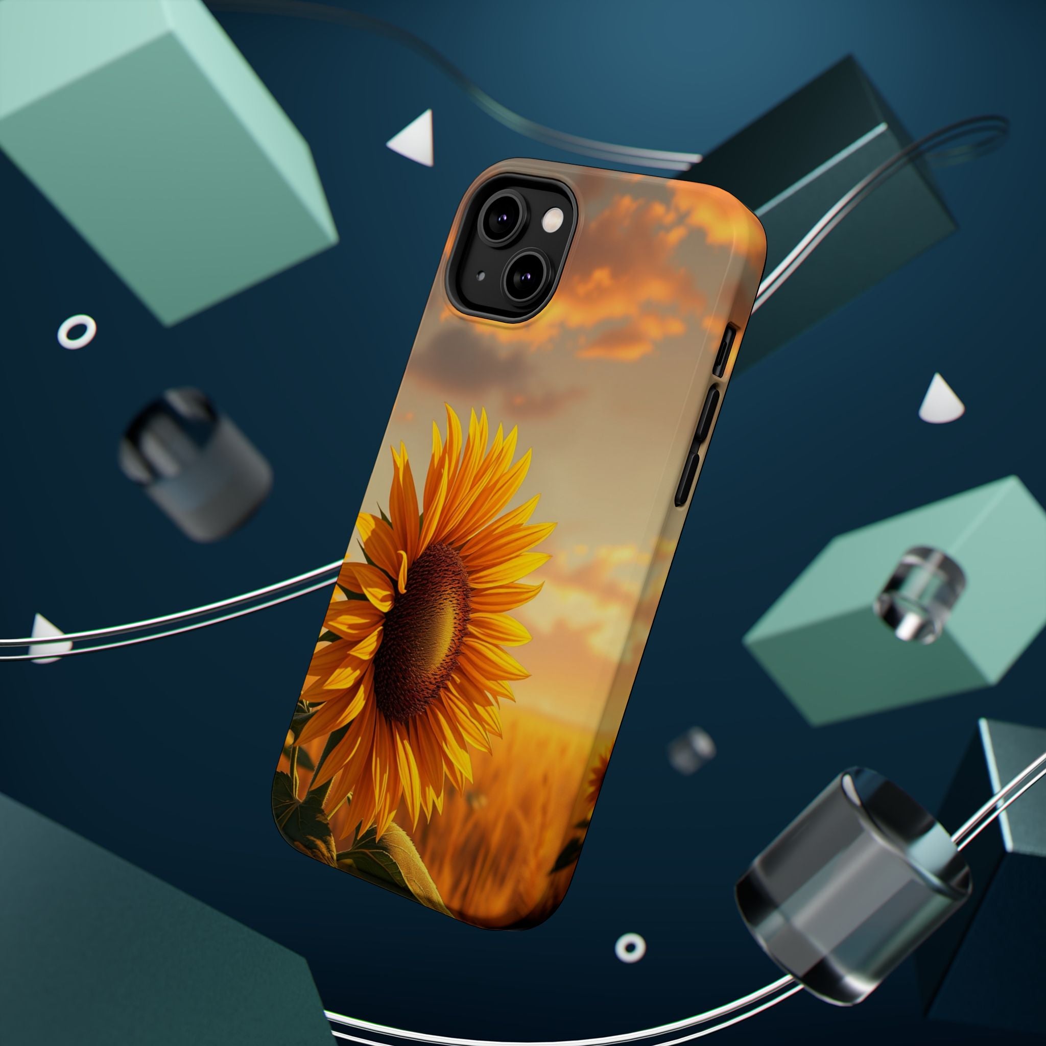 iPhone Sunflower Prairie Electric Art Slim Everyday Designer Case · iPhone Case