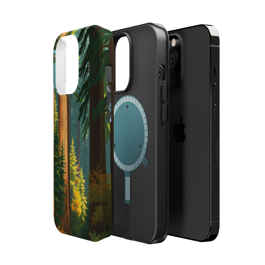iPhone Redwood Forest Oil Painting Impressionist Clean iPhone Minimal · iPhone C