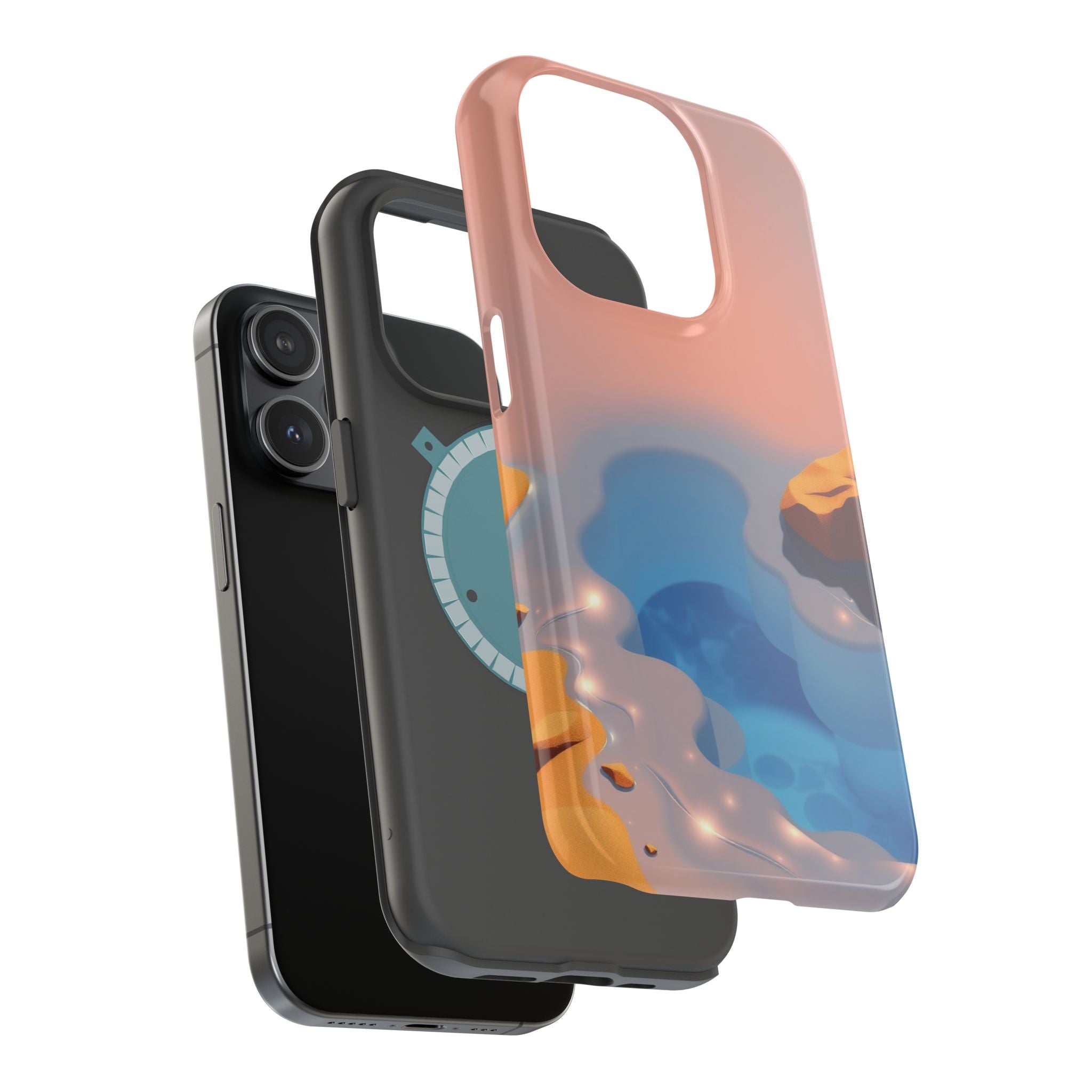 iPhone Burnt Orange And Sand Tidal Pool Slim Everyday iPhone Designer · iPhone C