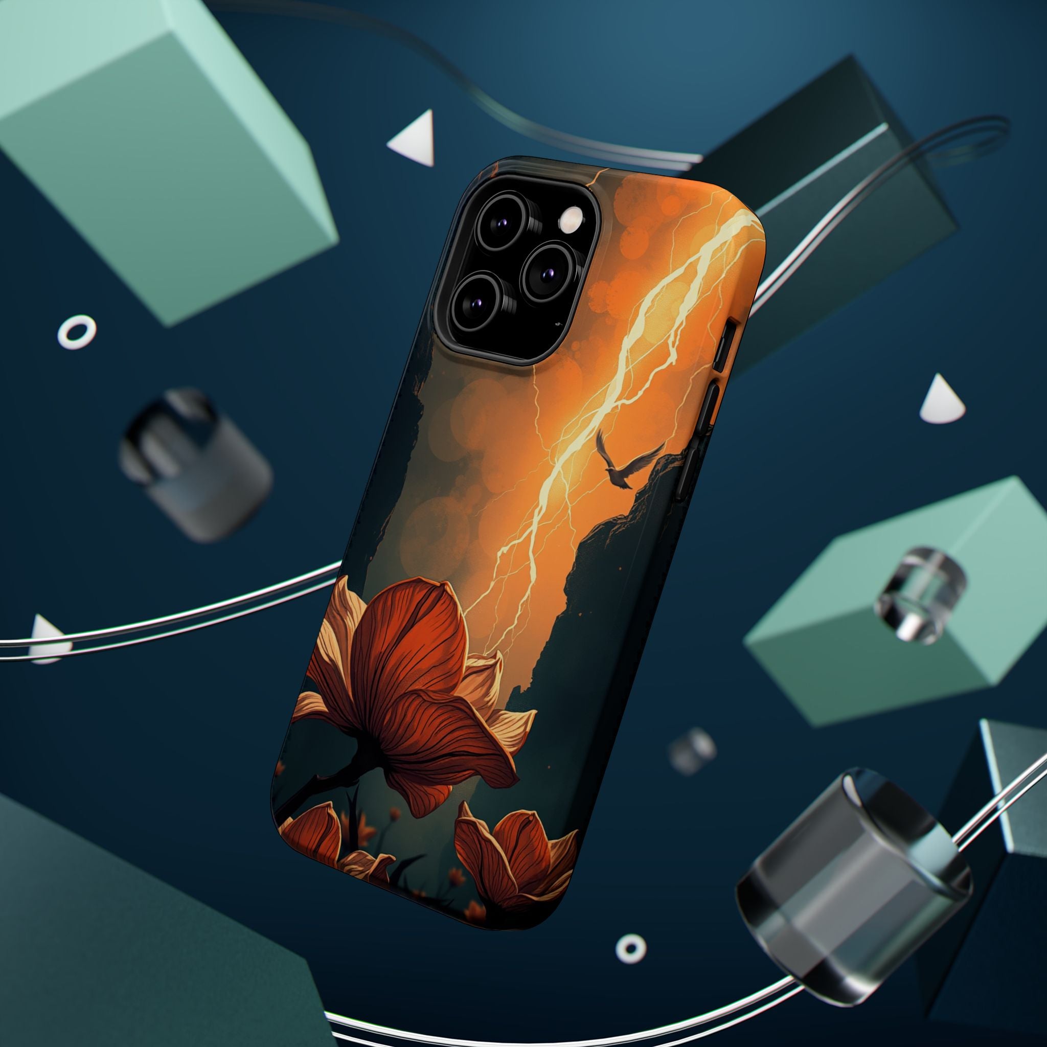 iPhone Vibrant Petal Storm Design Bold Modern Everyday Snap Case · iPhone Case