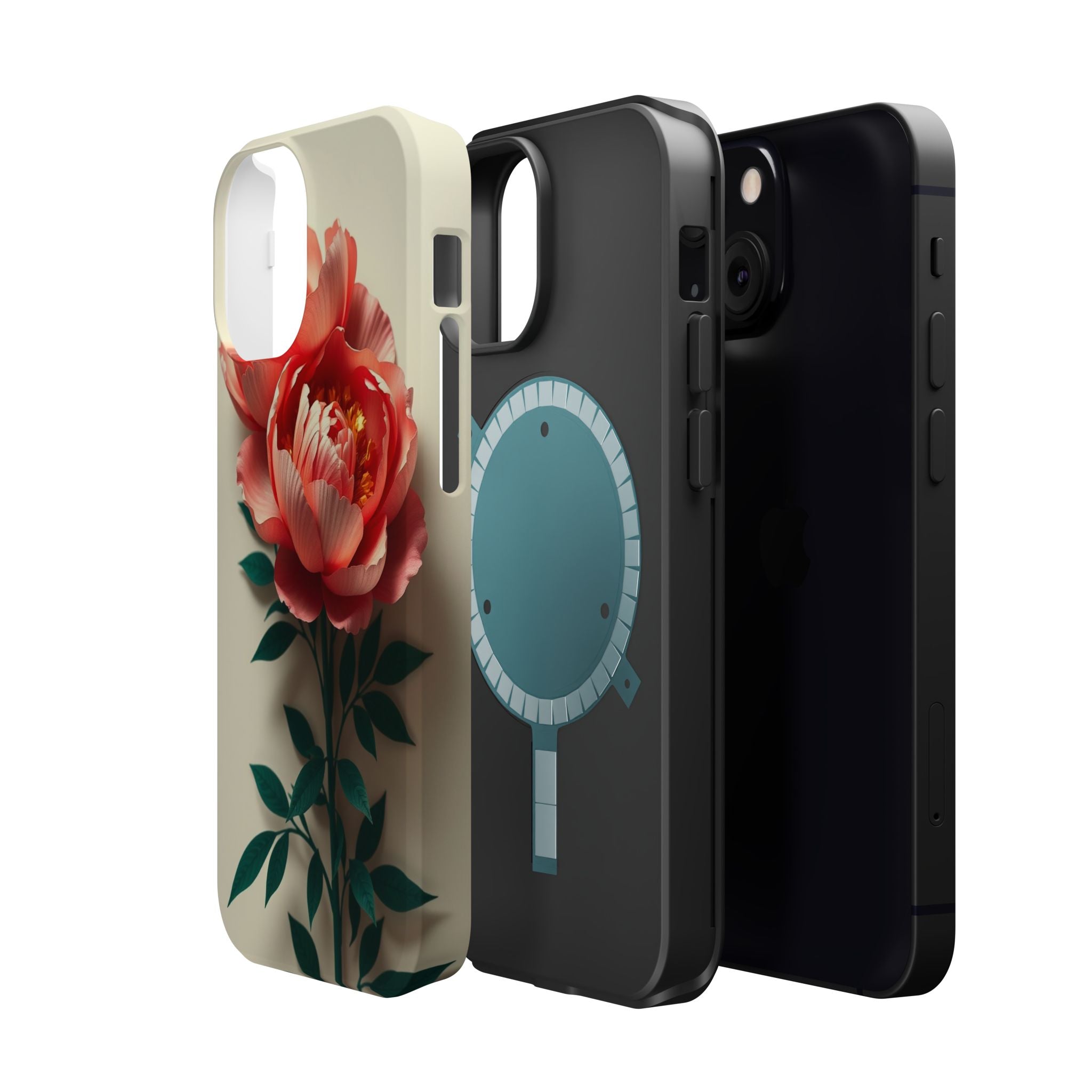 iPhone Emerald Green And Gold Peony Bouquet Slim iPhone Everyday · iPhone Case