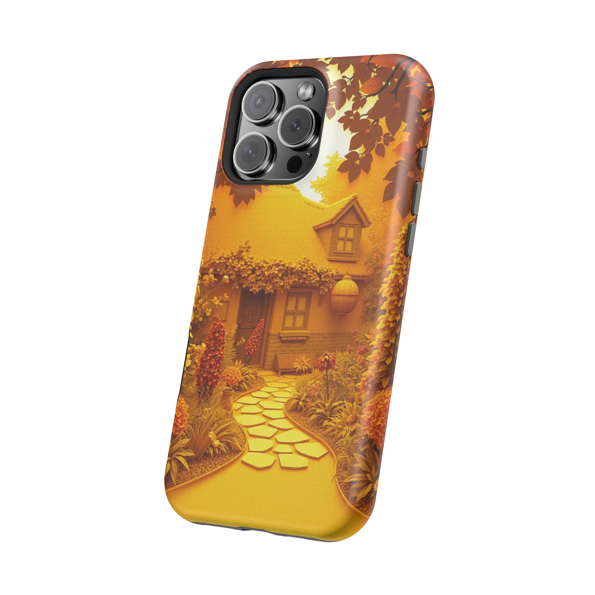 iPhone Vibrant Cottage Garden Design Slim Everyday Designer Case · iPhone Case
