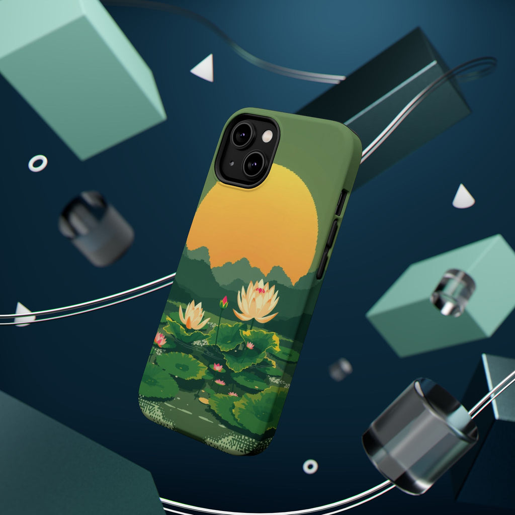 iPhone Lotus Pond Enchanted Art Slim Everyday Designer Case · iPhone Case