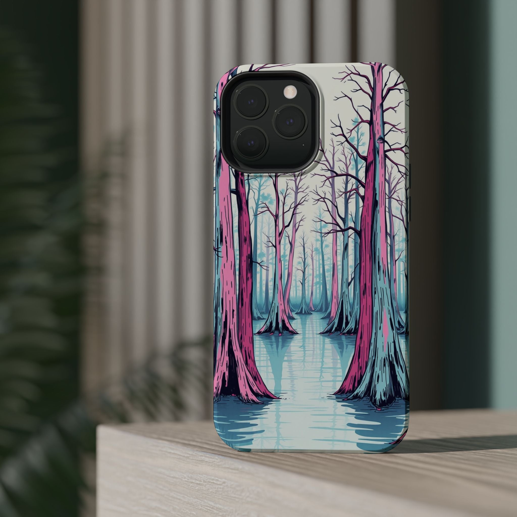 iPhone Cypress Swamp Hand-Drawn Sketch Slim Everyday Designer Case · iPhone Case