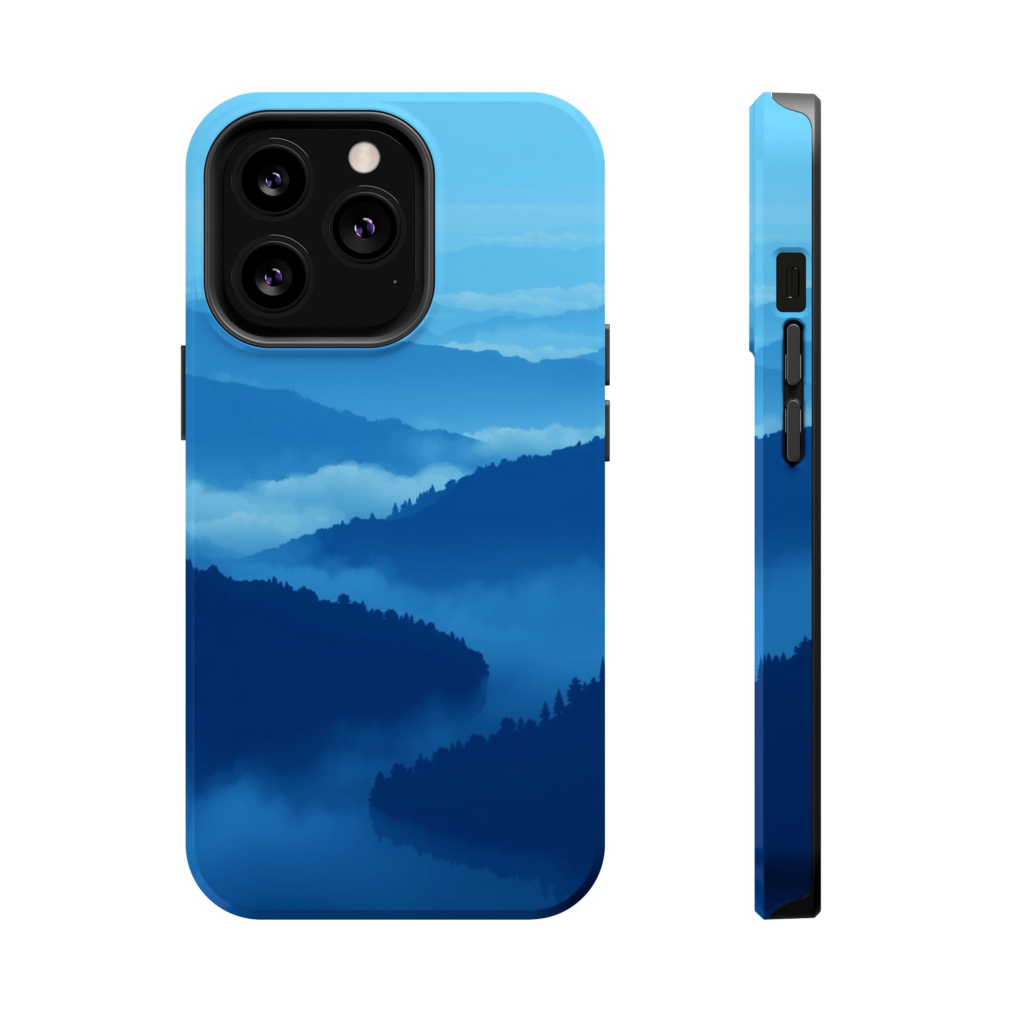iPhone Fog Rolling Over Hills Pixel Art -Bit Slim iPhone Everyday · iPhone Case