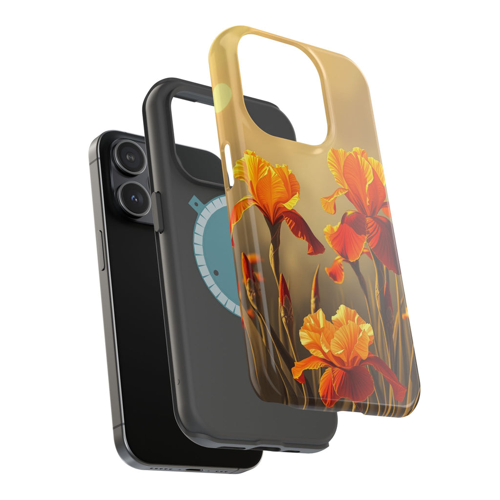 iPhone Iris Garden Gold Foil Luxury Slim Everyday Designer Case · iPhone Case
