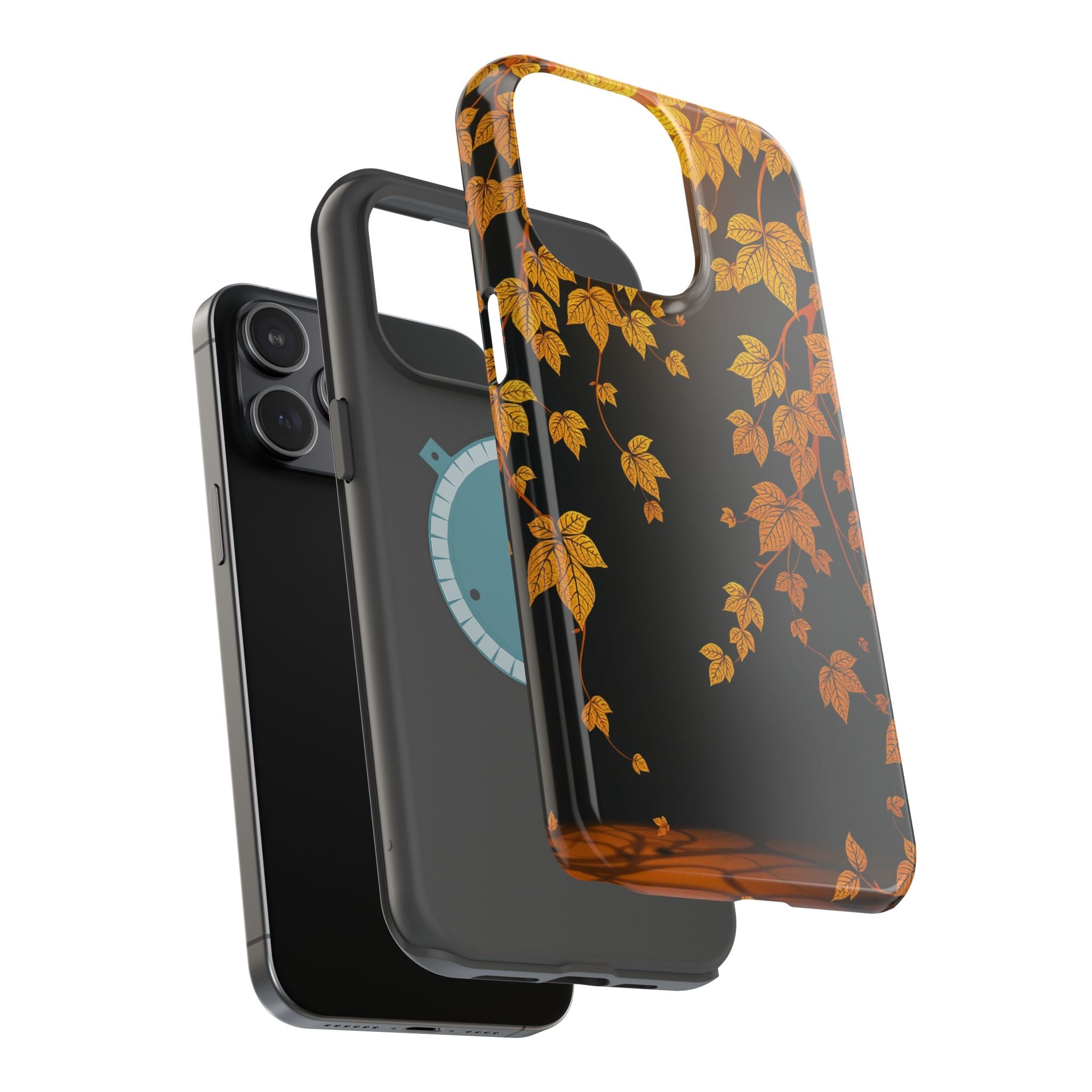 iPhone Mustard And Rust Art Nouveau Vine Slim Everyday iPhone 14 · iPhone Case