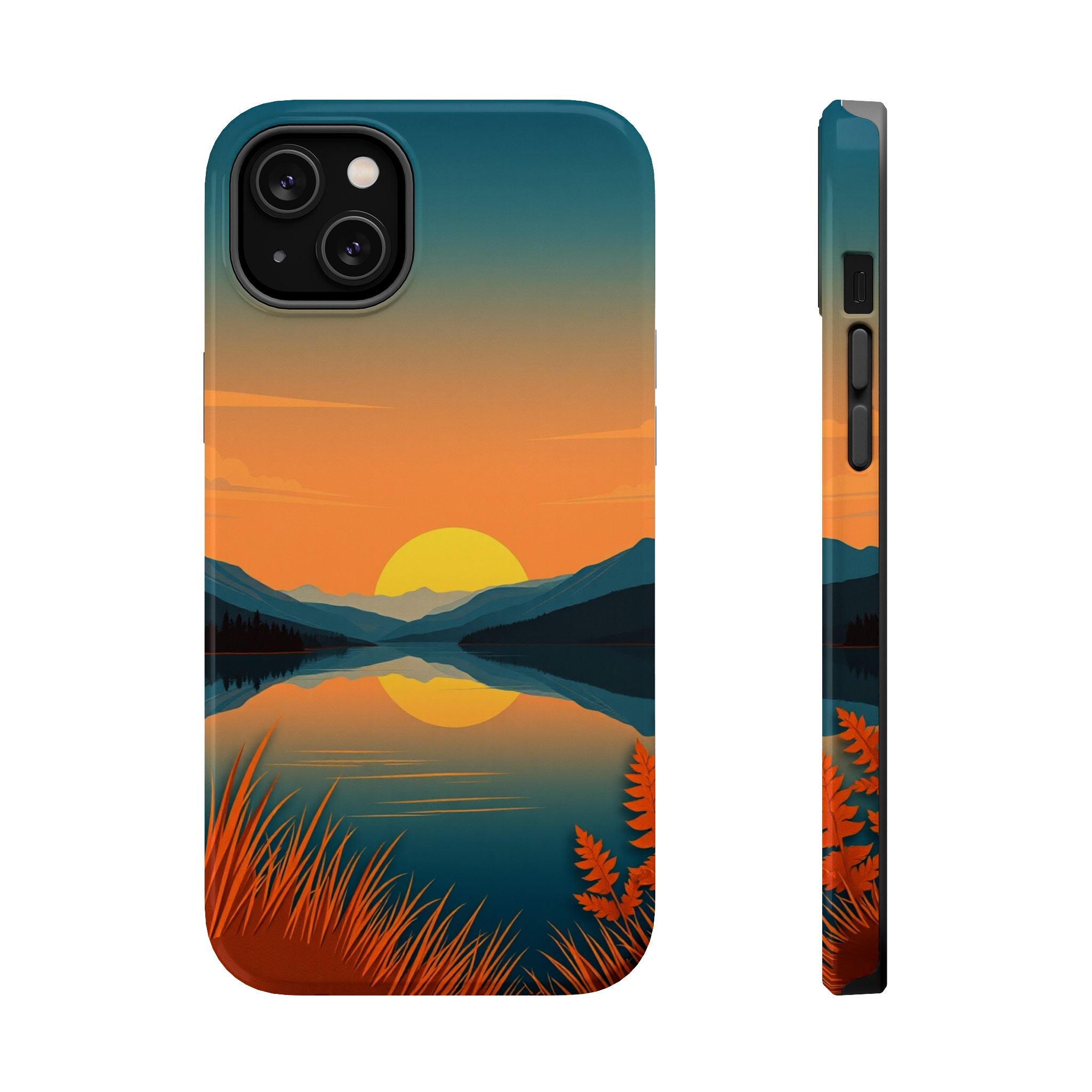 iPhone Lake at Twilight Cinematic Art Slim Everyday Designer Case · iPhone Case
