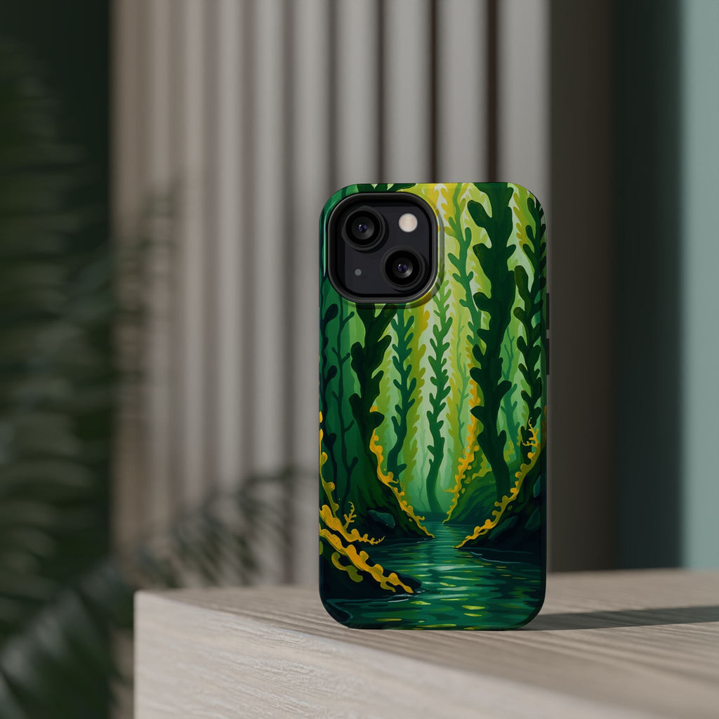 iPhone Kelp Forest Oil Painting Impressionist Slim iPhone Everyday · iPhone Case