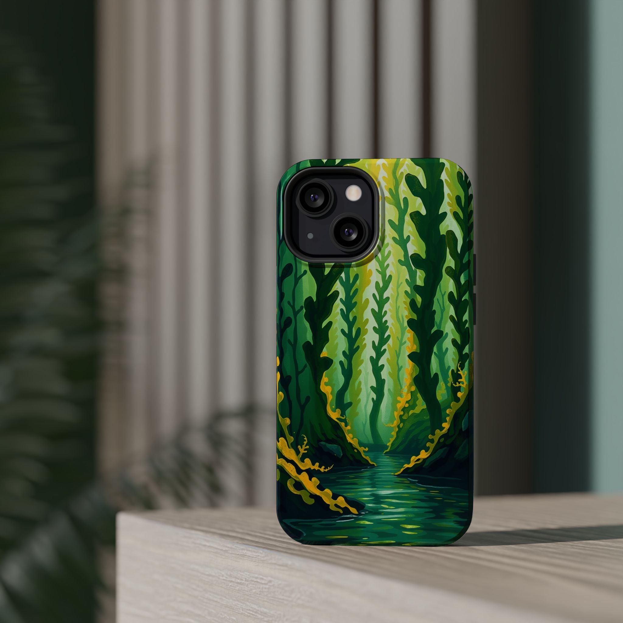 iPhone Kelp Forest Oil Painting Impressionist Slim iPhone Everyday · iPhone Case
