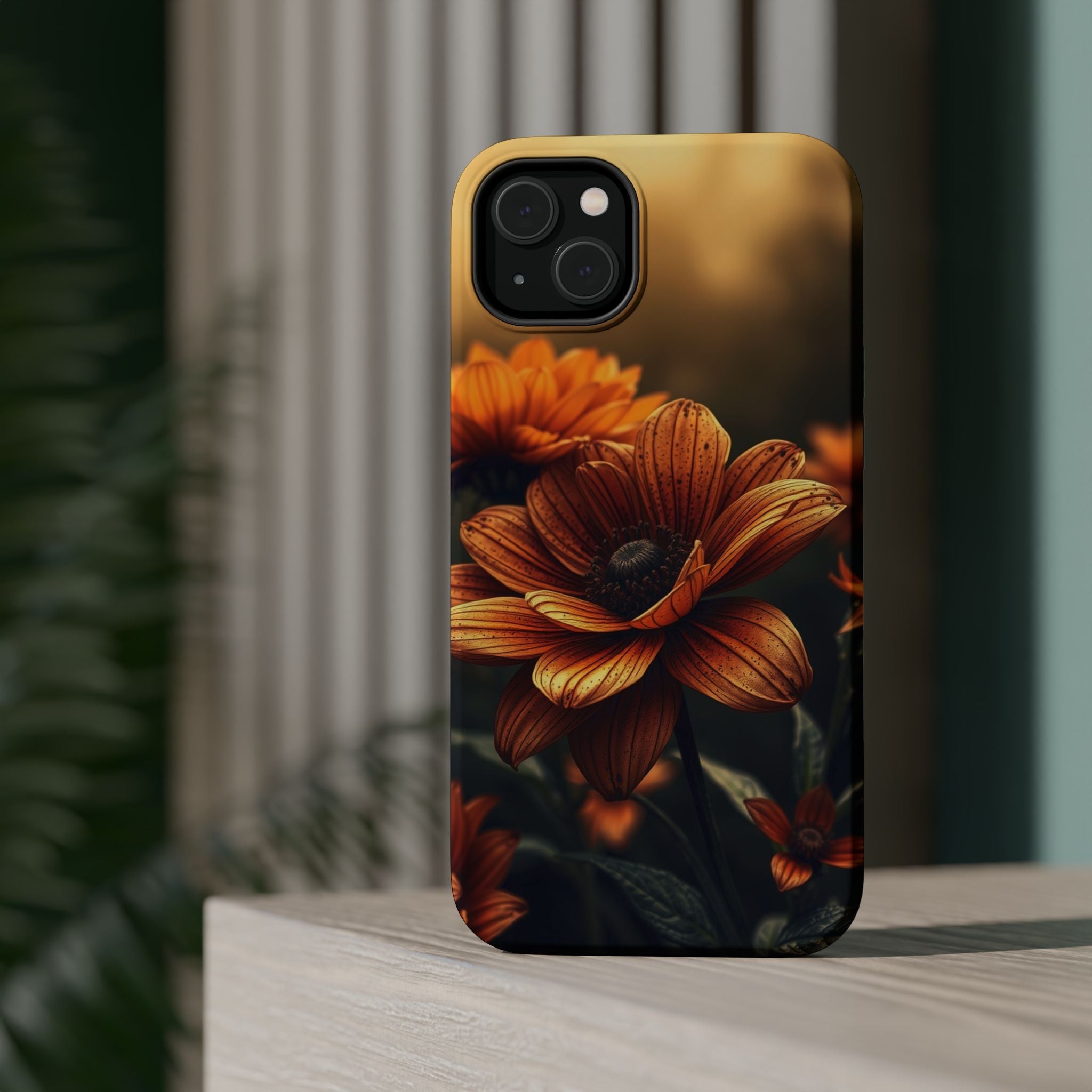 iPhone Radiant Floral Ombre Design Bold Modern Everyday Snap Case · iPhone Case