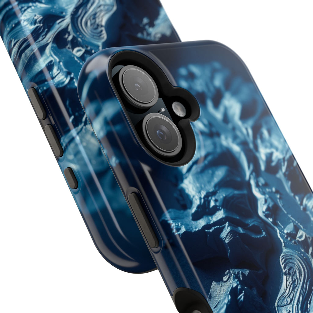 iPhone Midnight Blue And Silver River Delta Aerial iPhone Artistic · iPhone Case