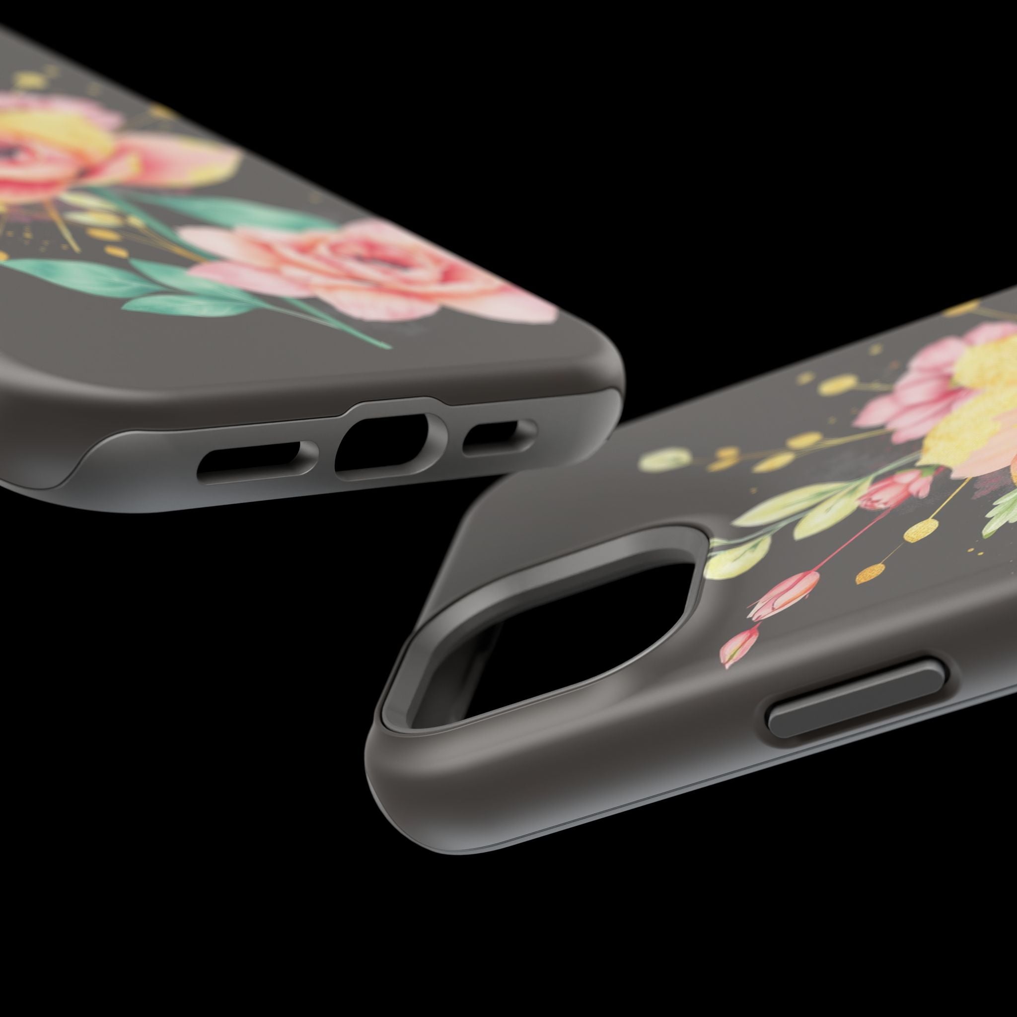 iPhone Earthy Floral Watercolor Splash Design Clean iPhone 14 Minimal · iPhone C